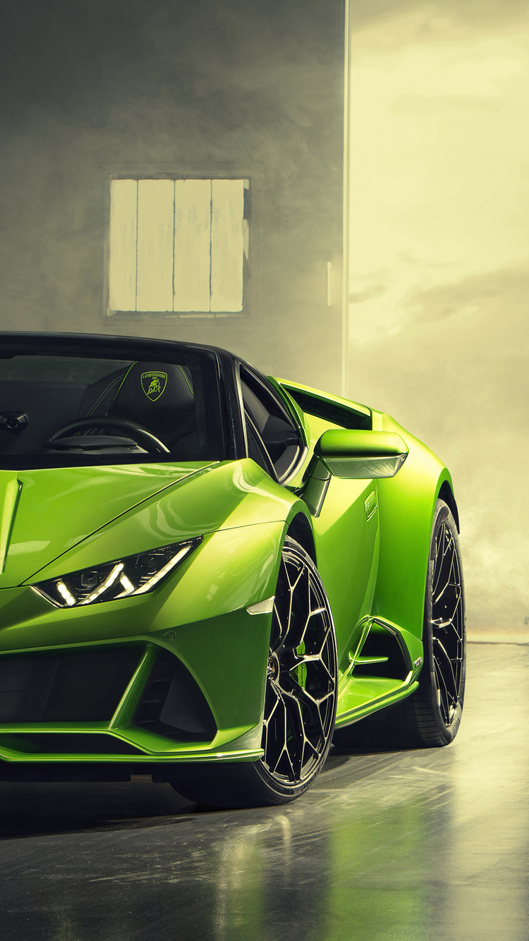 750x1334 2019 Lamborghini Huracan Evo Spyder Front iPhone 6