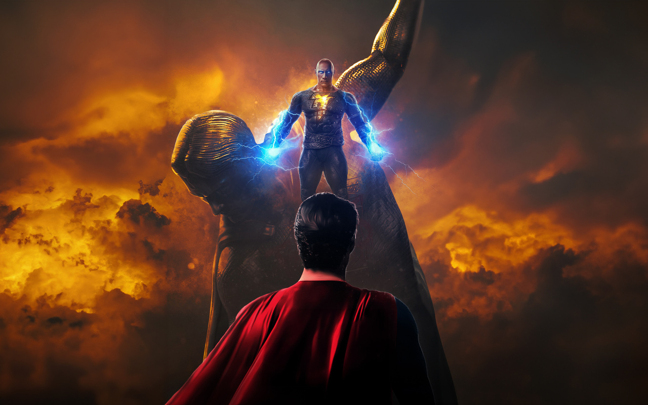 X Black Adam Vs Superman K P Hd K Wallpapers Images