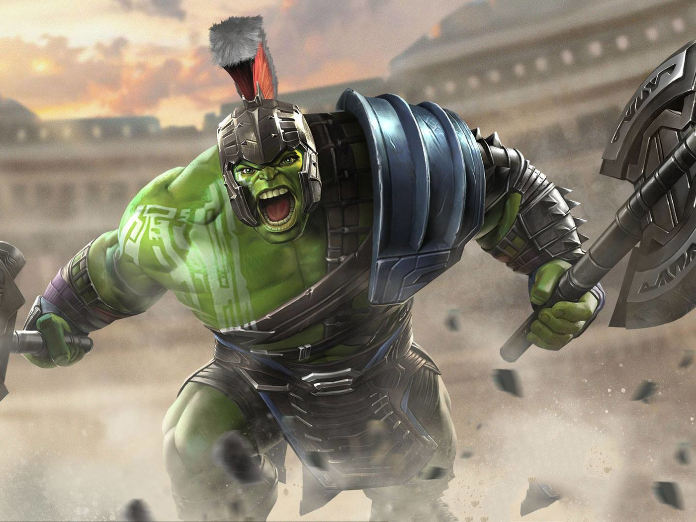 X Hulk Thor Ragnarok Contest Of Champions Wallpaper X