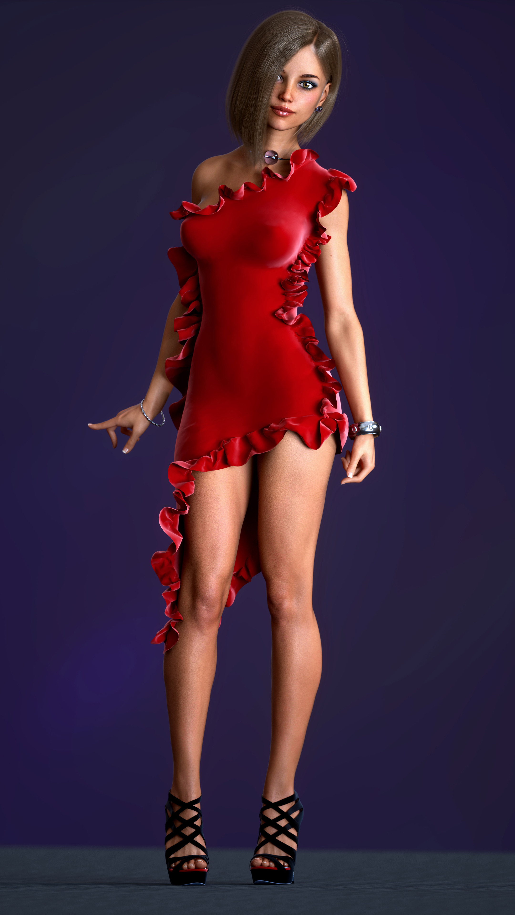 Age red dress part pic