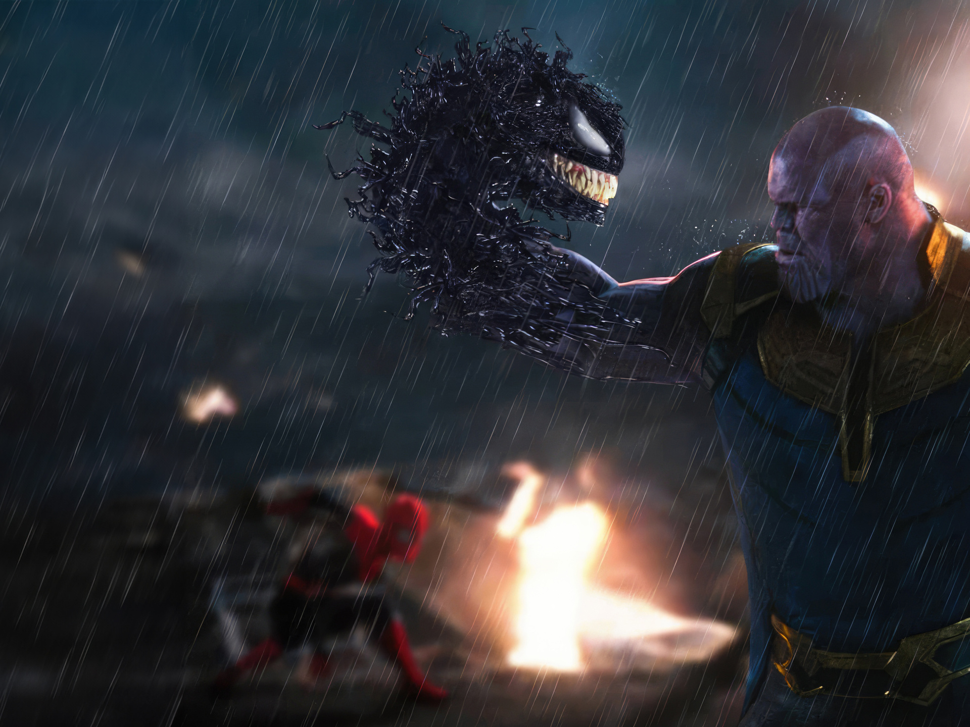 X Thanos Vs Venom What If K X Resolution Hd K