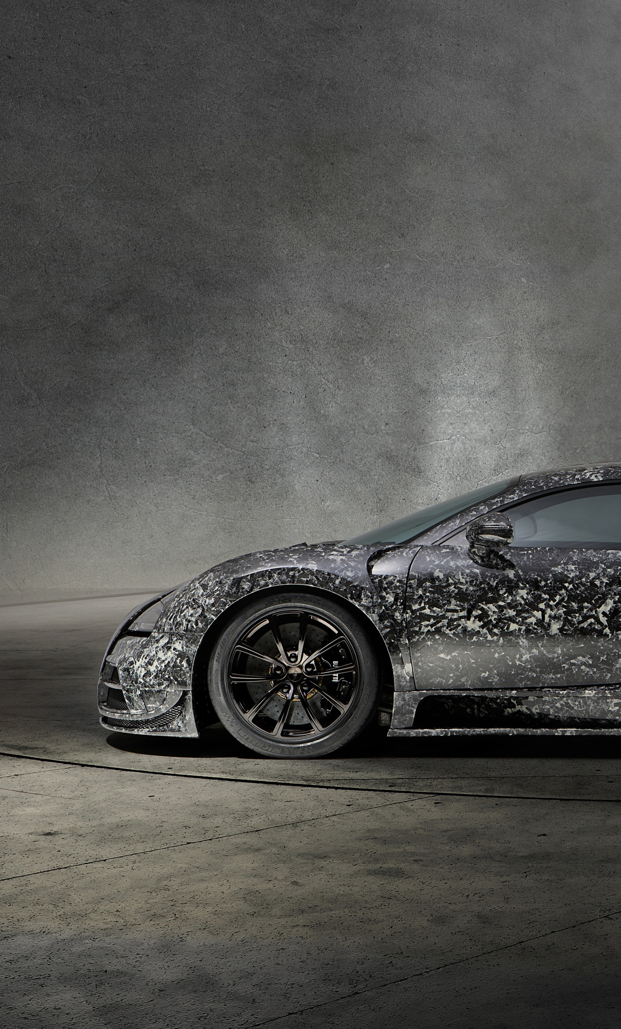 1280x2120 2018 Mansory Bugatti Veyron Vivere Diamond Edition Side View