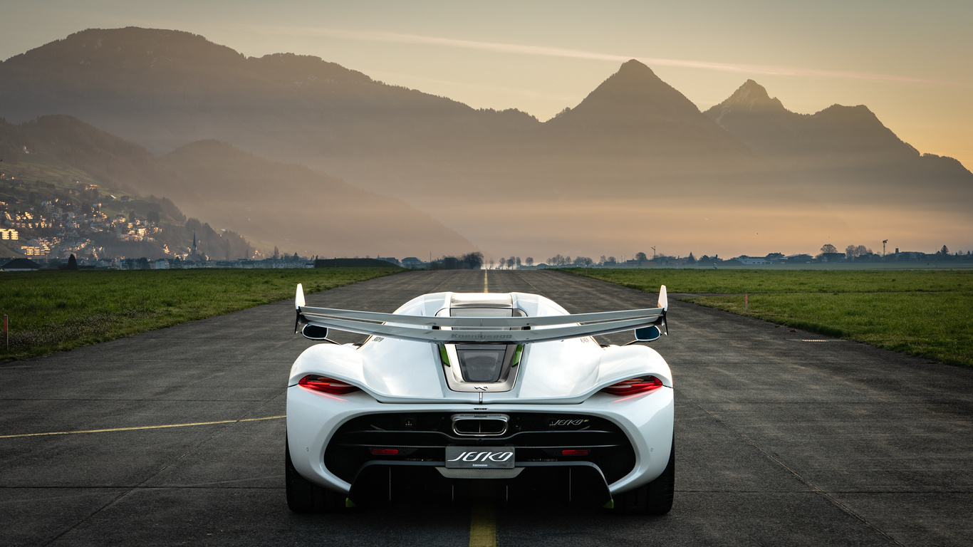 Download wallpaper: Koenigsegg Jesko Absolut 1366x768