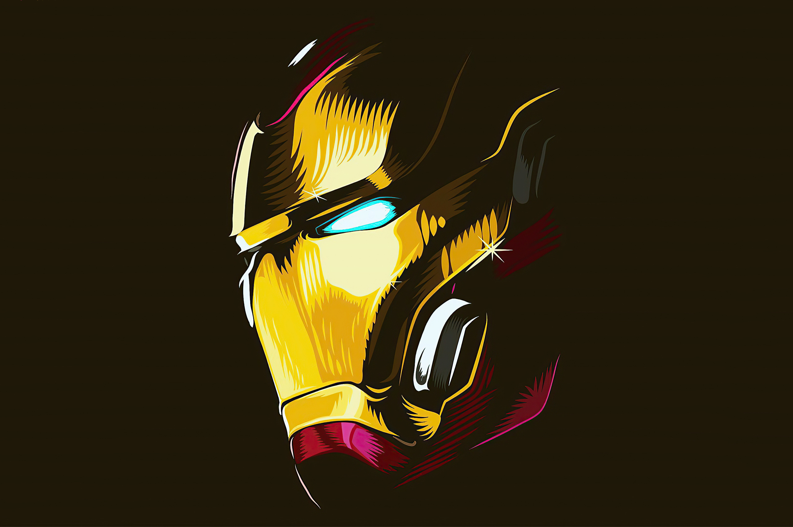 2560x1700 2020 Iron Man Mask Minimalism 4k Chromebook Pixel ,HD 4k ...