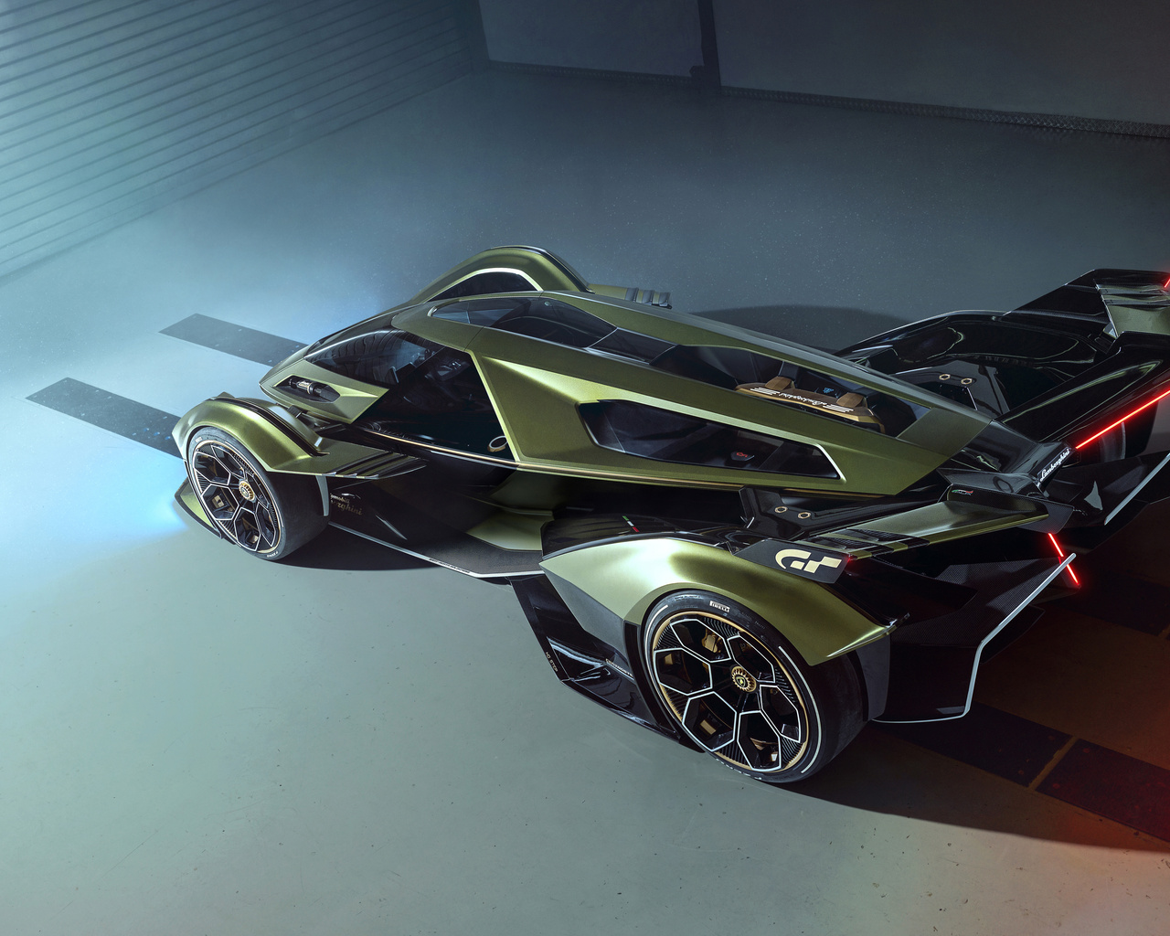 1280x1024 2020 Lamborghini Lambo V12 Vision Gran Turismo Upper View ...