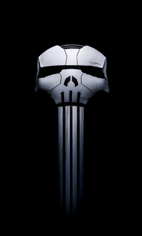 Premium AI Image  The skull of the punisher wallpapers