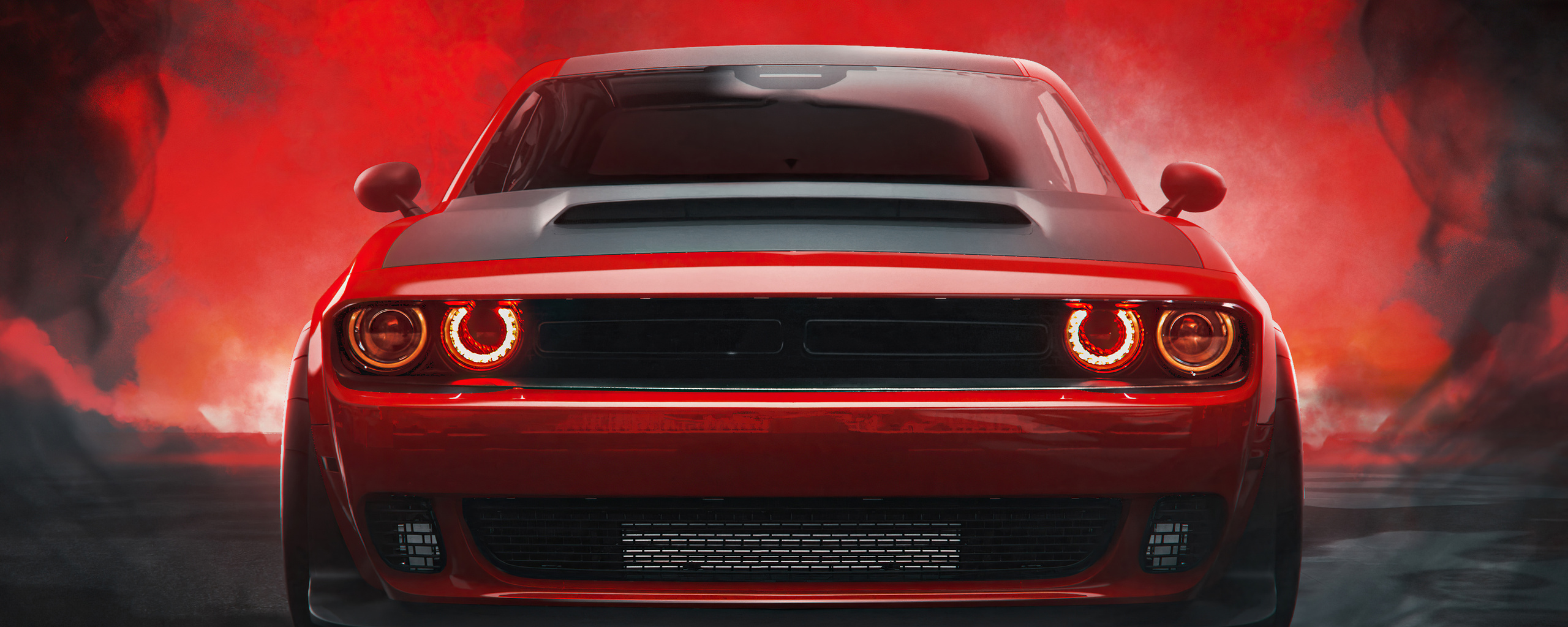 2560x1024 2021 Dodge Challenger Muscle Car 2560x1024 Resolution HD 4k ...