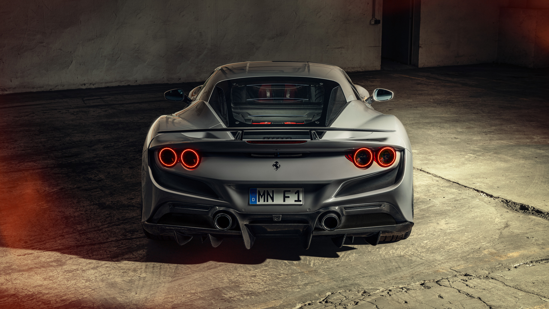 1920x1080 2021 Novitec Ferrari F8 Tributo Rear View 10k Laptop Full Hd