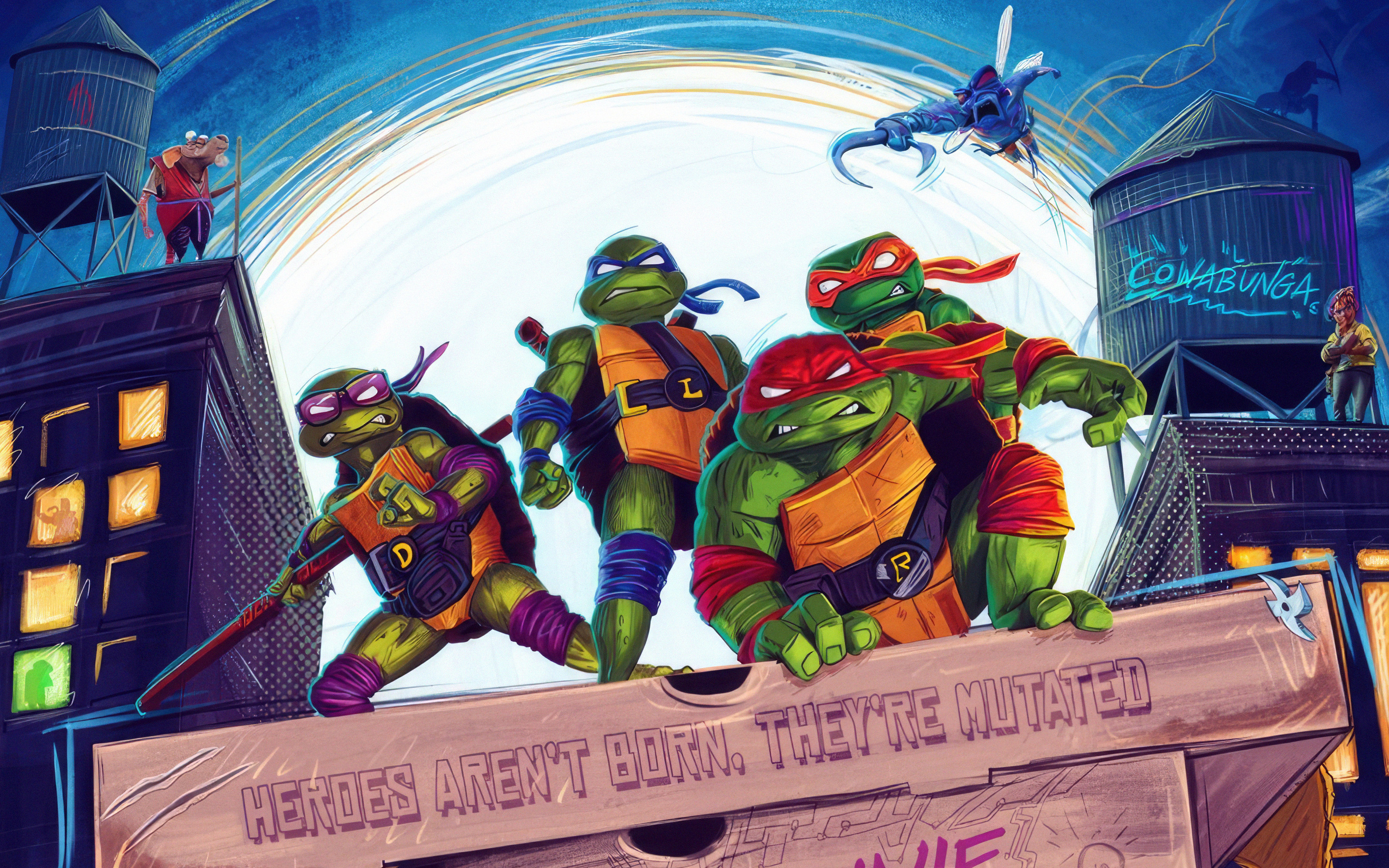 2880x1800 2023 Teenage Mutant Ninja Turtles Mutant Mayhem 4k
