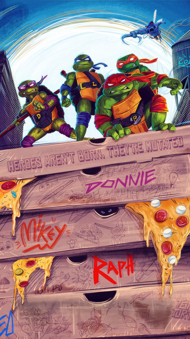 375x667 2023 Teenage Mutant Ninja Turtles Mutant Mayhem 4k 375x667 