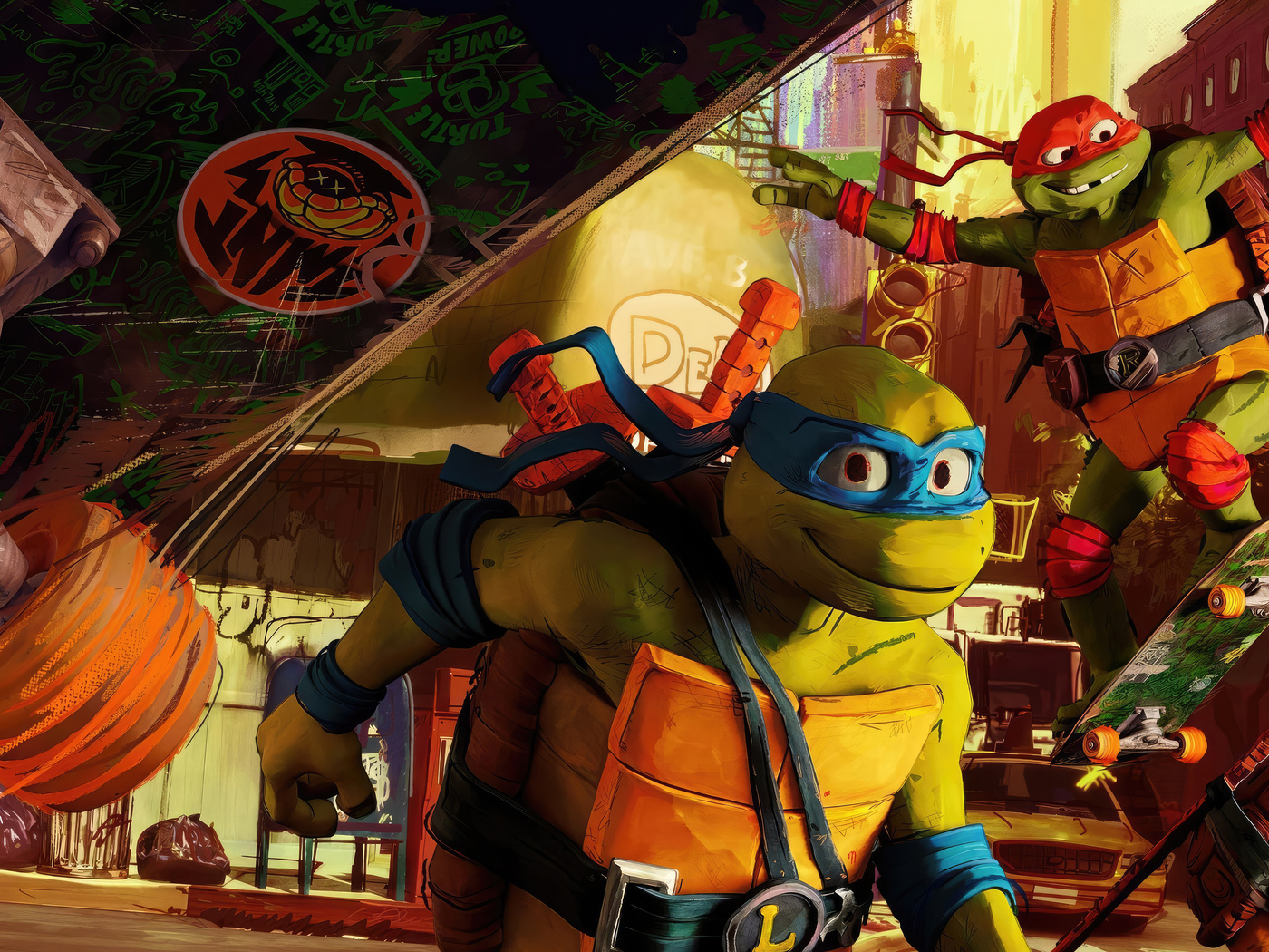 1400x1050 2023 Teenage Mutant Ninja Turtles Mutant Mayhem Wallpaper ...