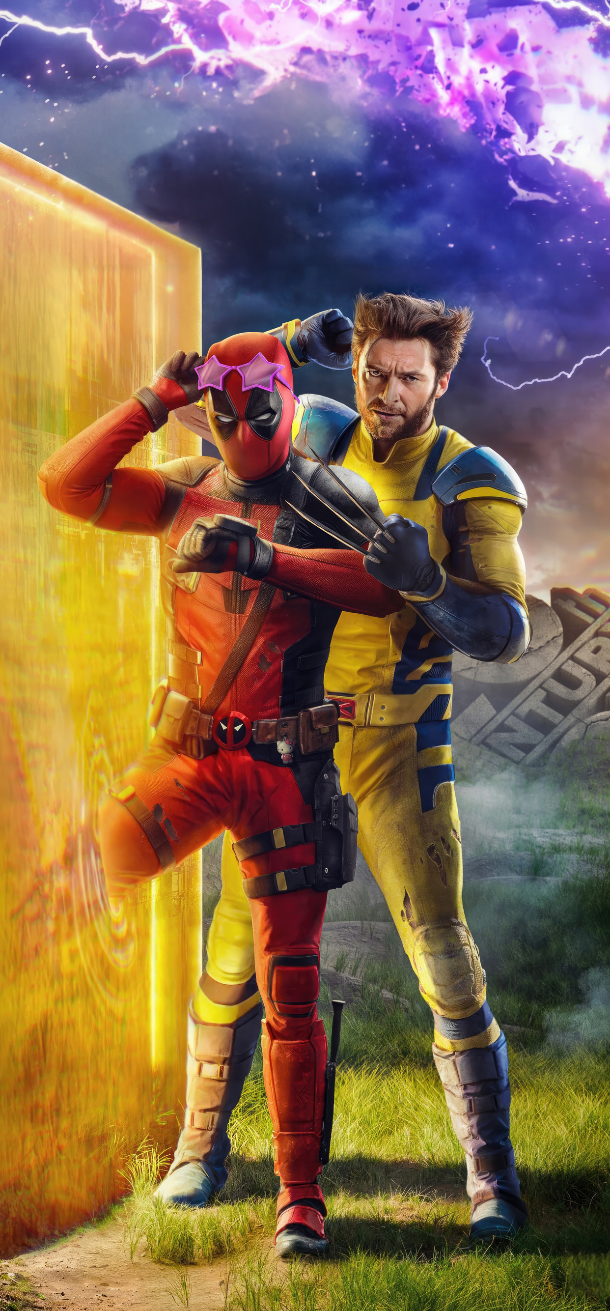 1242x2668 2024 Deadpool And Wolverine Movie Iphone XS MAX ,HD 4k