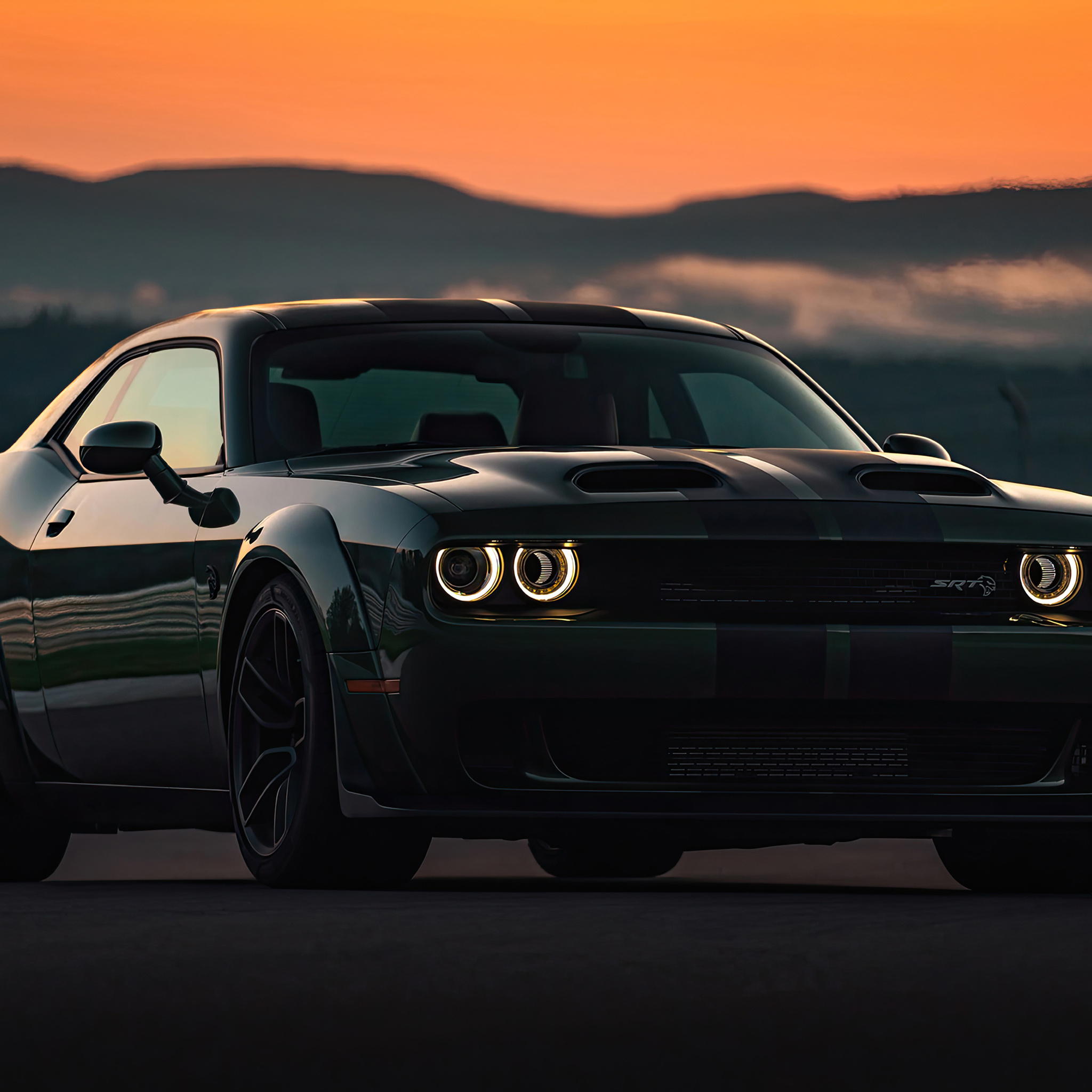 2048x2048 2024 Dodge Challenger Srt Ipad Air ,HD 4k Wallpapers,Images ...