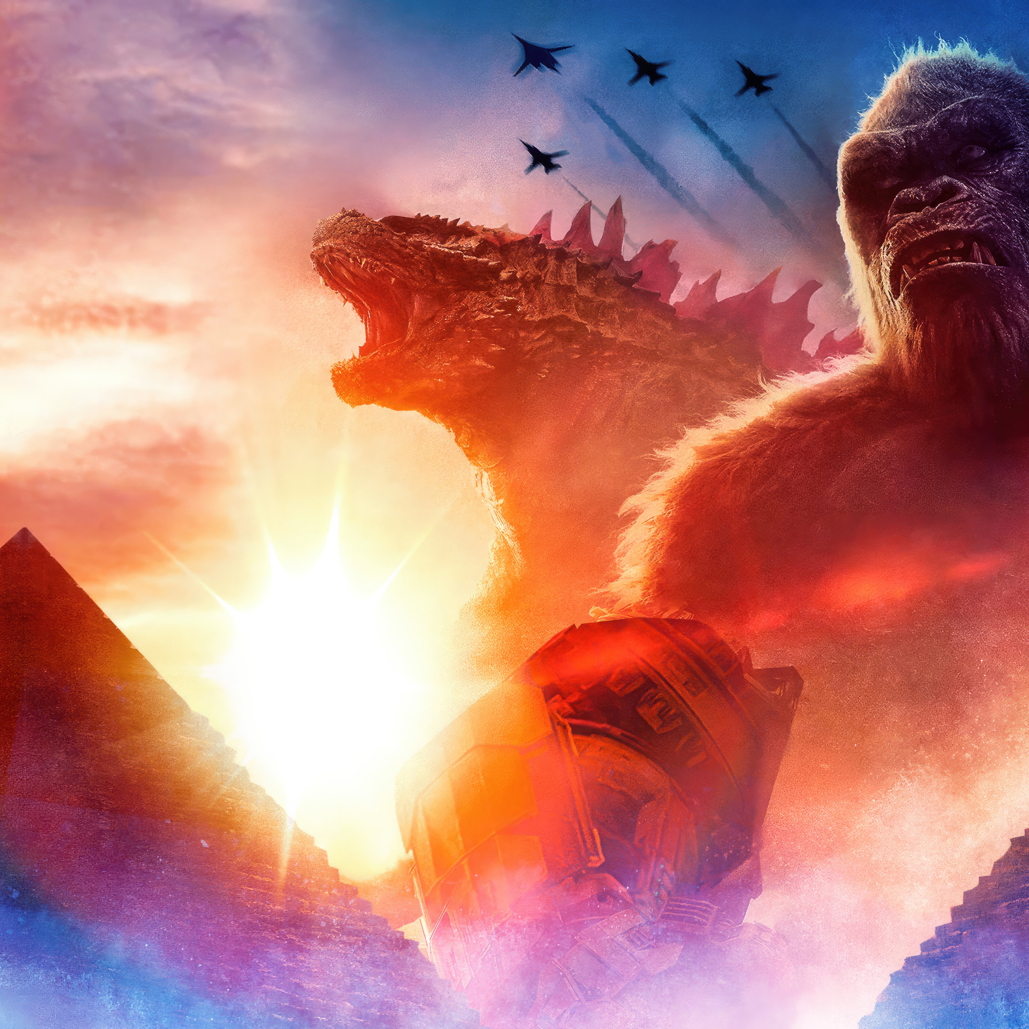 2048x2048 2024 Godzilla X Kong The New Empire 5k Ipad Air ,HD 4k