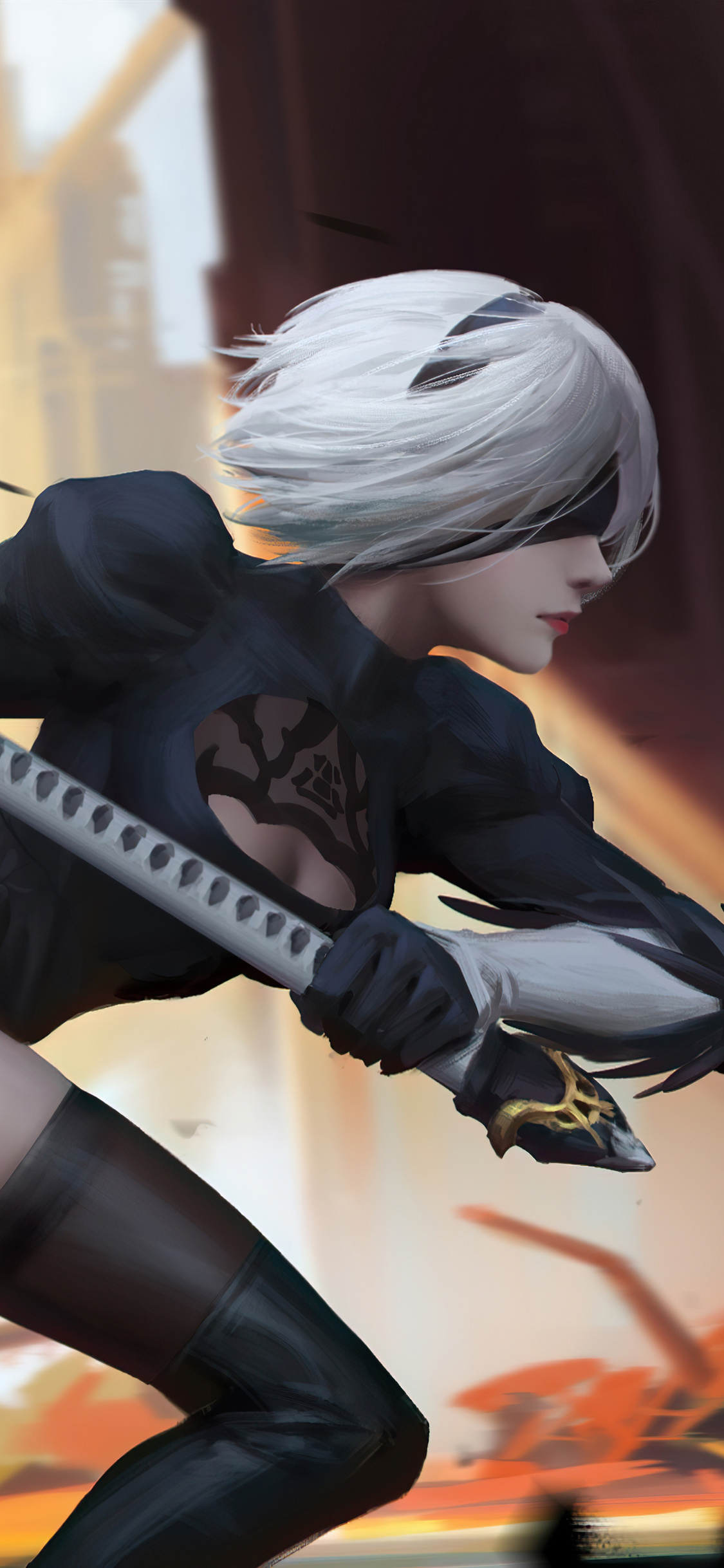 1125x2436 2b Nier Automata 2020 5k Iphone XS,Iphone 10,Iphone X ,HD 4k ...