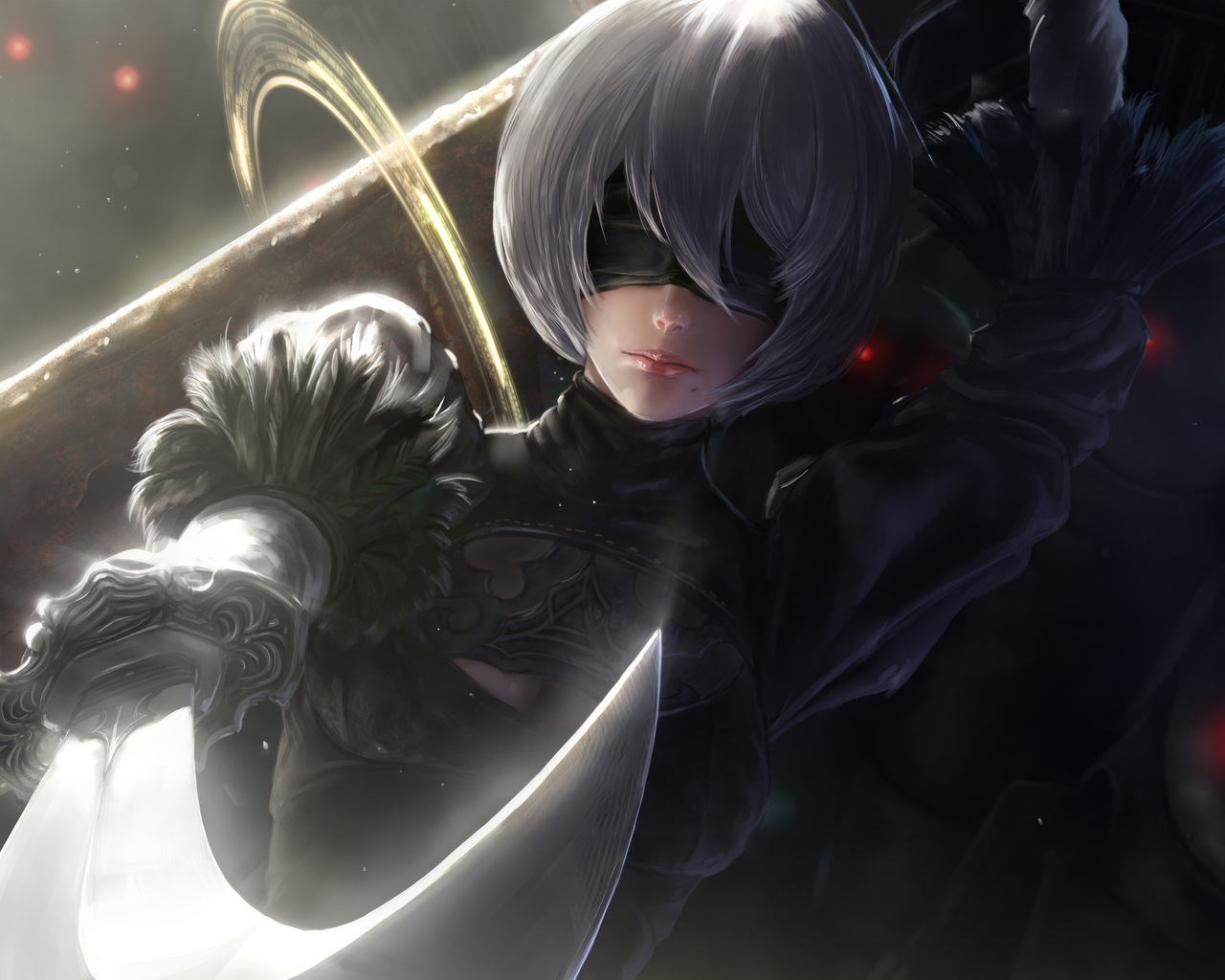 1280x1024 2B Nier Automata 5k Artwork Wallpaper,1280x1024 Resolution HD ...