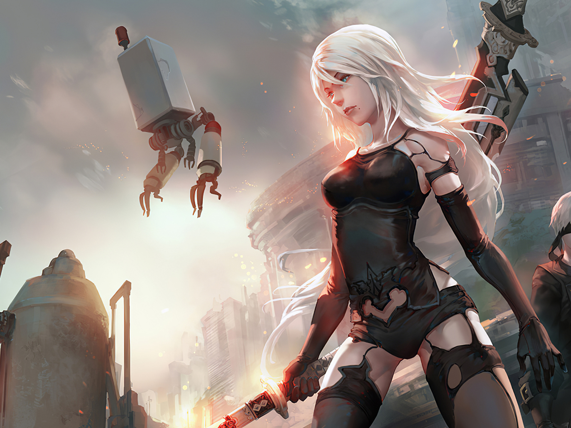 1920x1440 2b Nier HD Art 1920x1440 Resolution HD 4k Wallpapers, Images ...