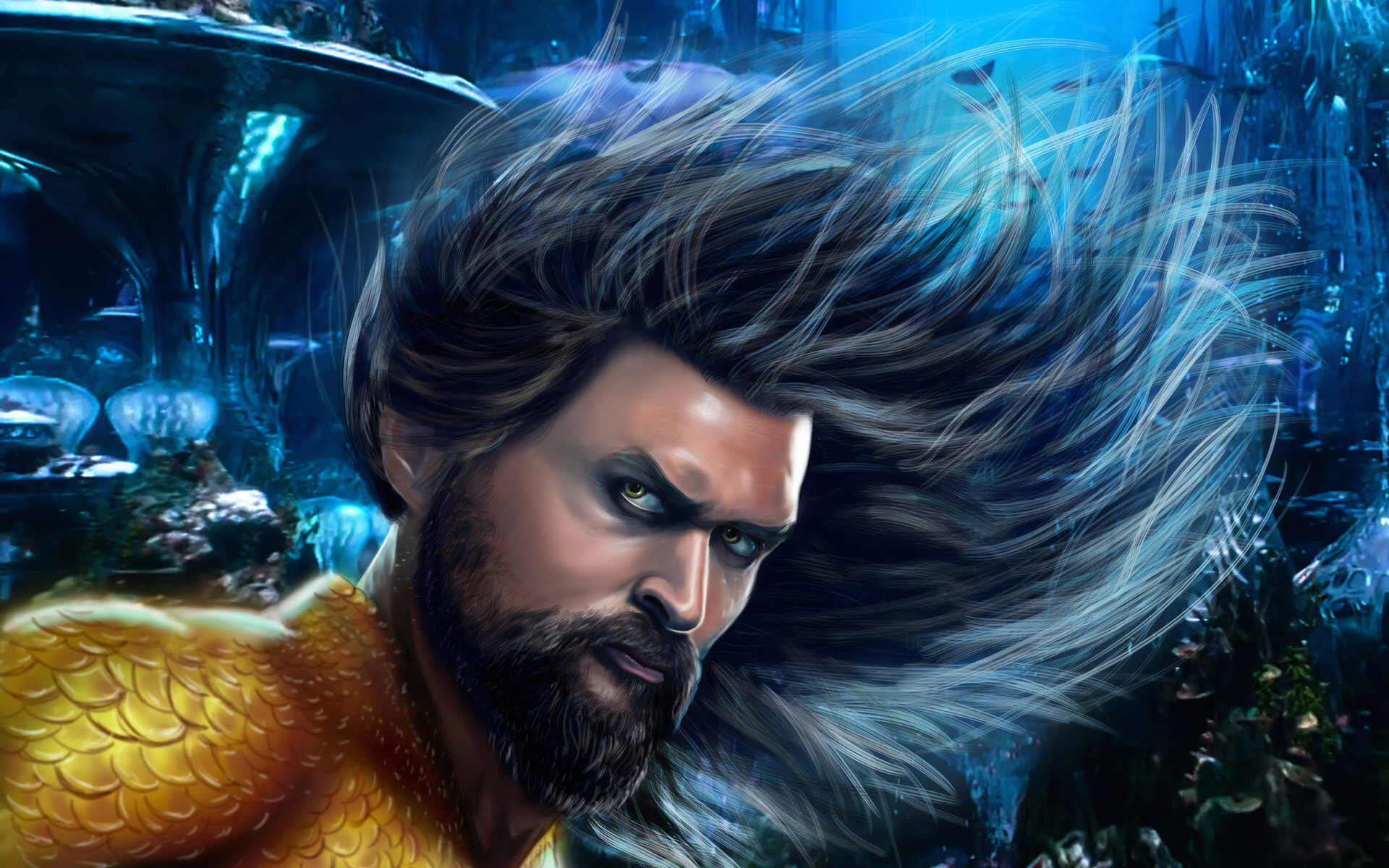 1920x1200 4k Aquaman Artwork 1080P Resolution ,HD 4k Wallpapers,Images ...