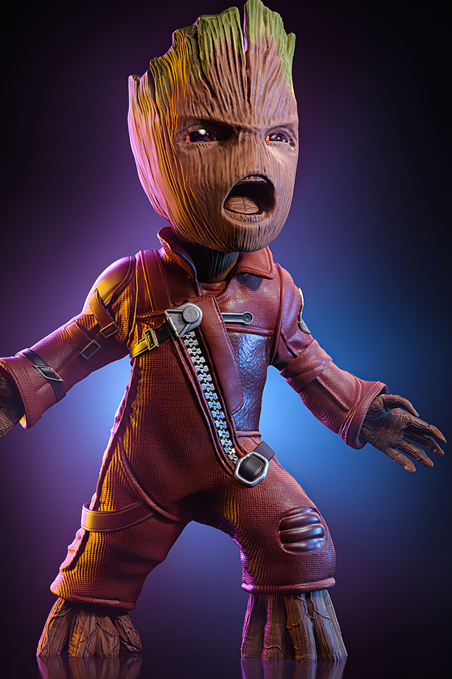 640x960 4k Baby Groot 2020 iPhone 4, iPhone 4S HD 4k Wallpapers, Images ...