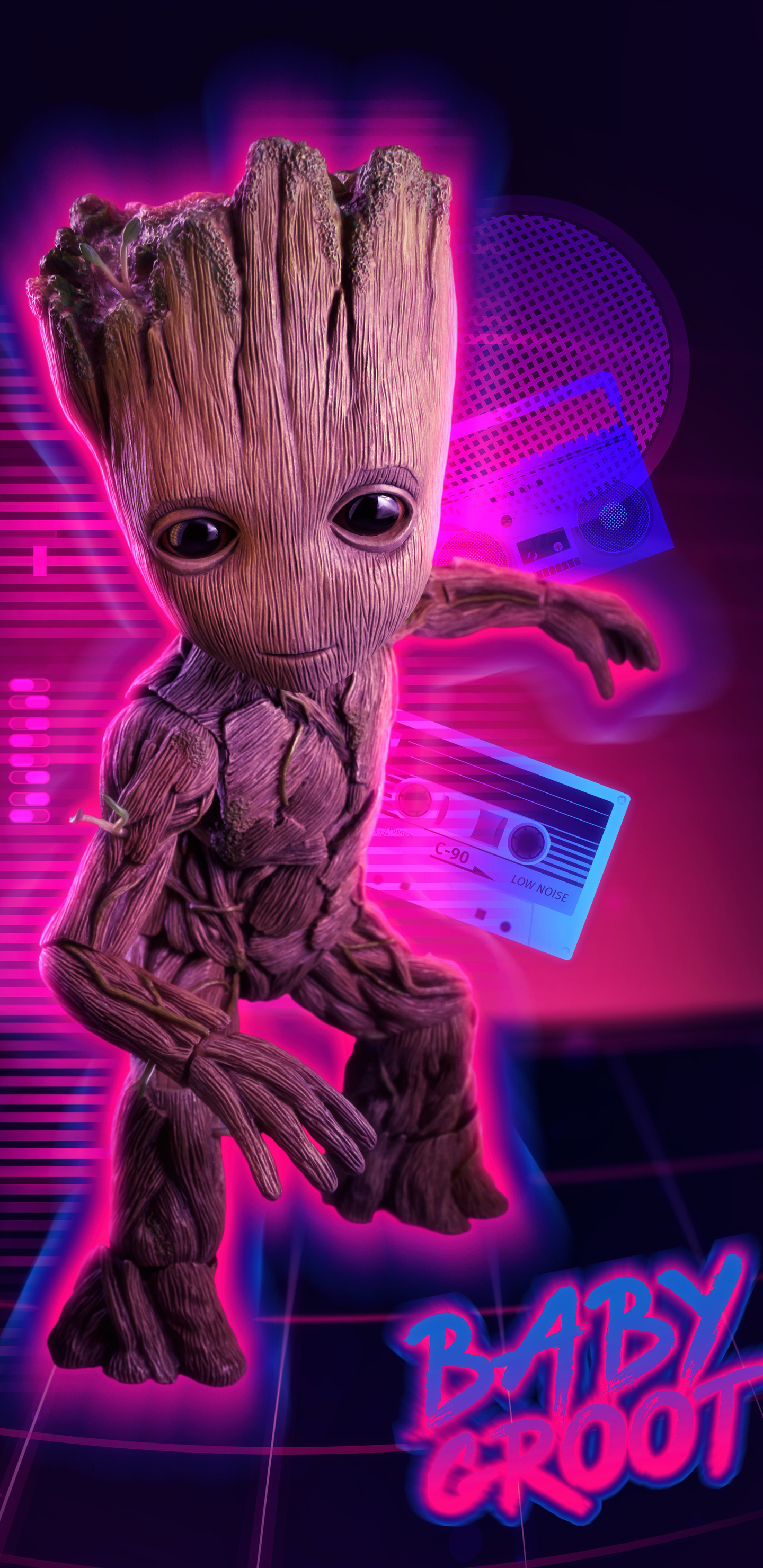 1440x2960 4k Baby Groot Samsung Galaxy Note 9,8, S9,S8,S8+ QHD HD 4k ...