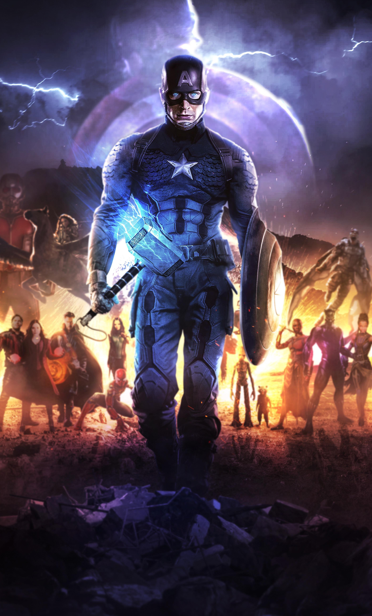 1280x2120 4k Captain America In Avengers Endgame iPhone 6+ HD 4k Wallpapers,  Images, Backgrounds, Photos and Pictures