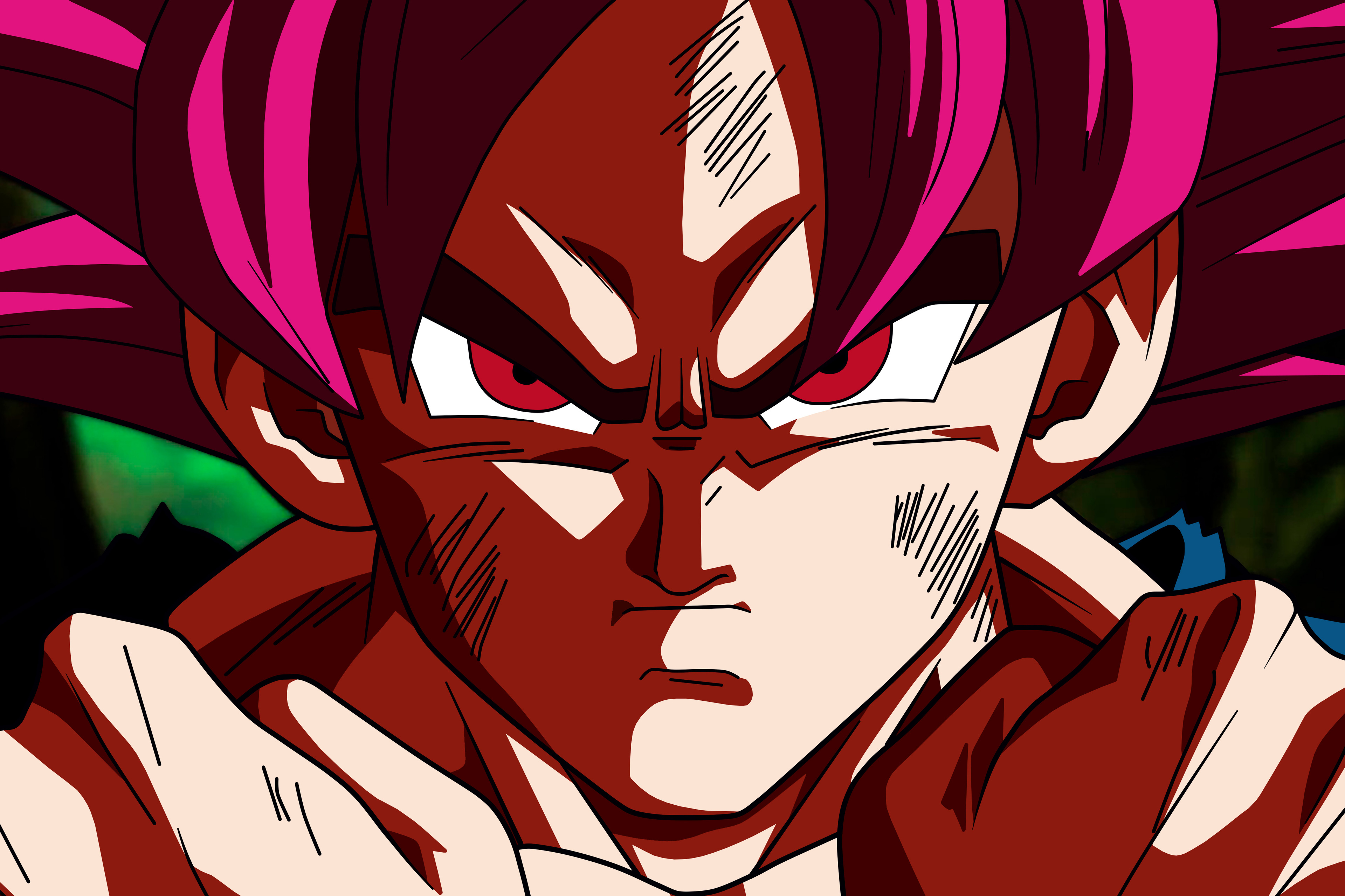 3840x2560 4k Goku SSJG Dragon Ball Super 3840x2560 Resolution HD 4k ...