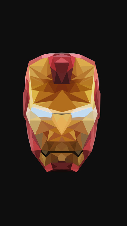 412x732 4k Iron Man Low Poly 412x732 Resolution HD 4k Wallpapers Images Backgrounds Photos