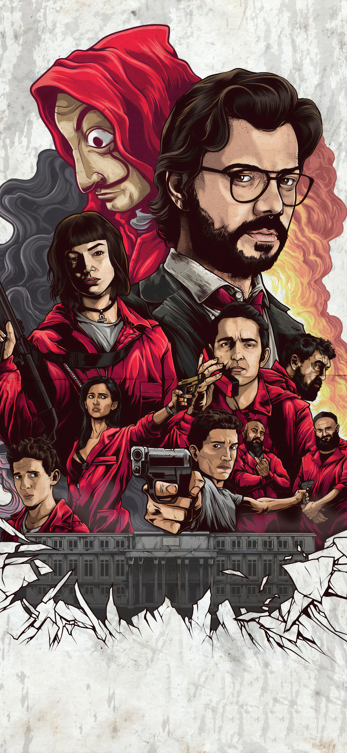1125x2436 4k Money Heist Netflix 2019 Iphone XS,Iphone 10,Iphone X HD 4k  Wallpapers, Images, Backgrounds, Photos and Pictures