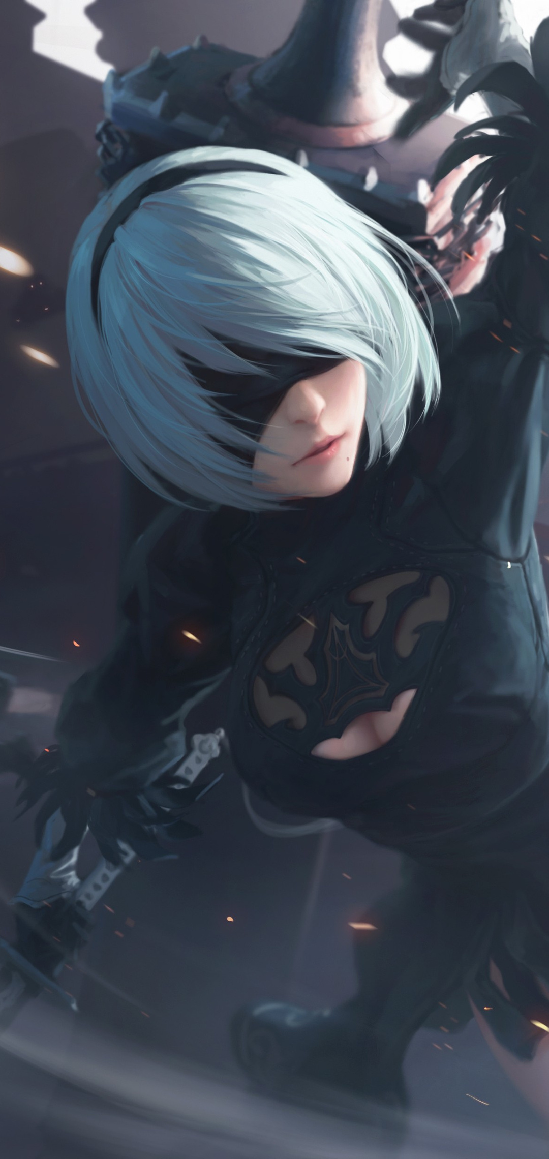 1080x2280 4k Nier Automata Video Game One Plus 6,Huawei p20,Honor view ...