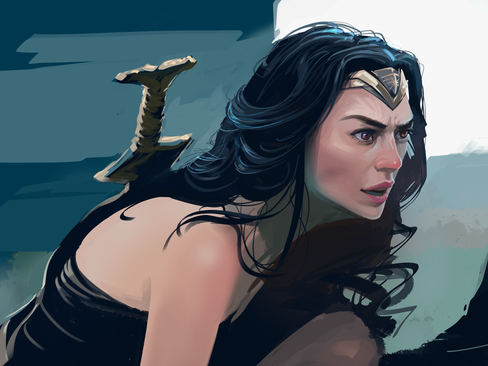 1600x1200 4k Wonder Woman New Paint Artwork Wallpaper1600x1200