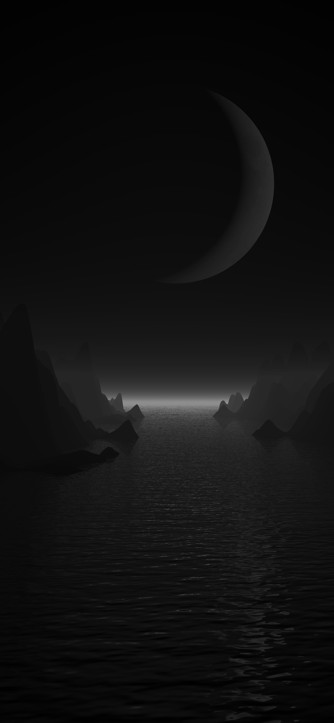 1125x2436 90s Raytraced Landscape Night Iphone XS,Iphone 10,Iphone X ...