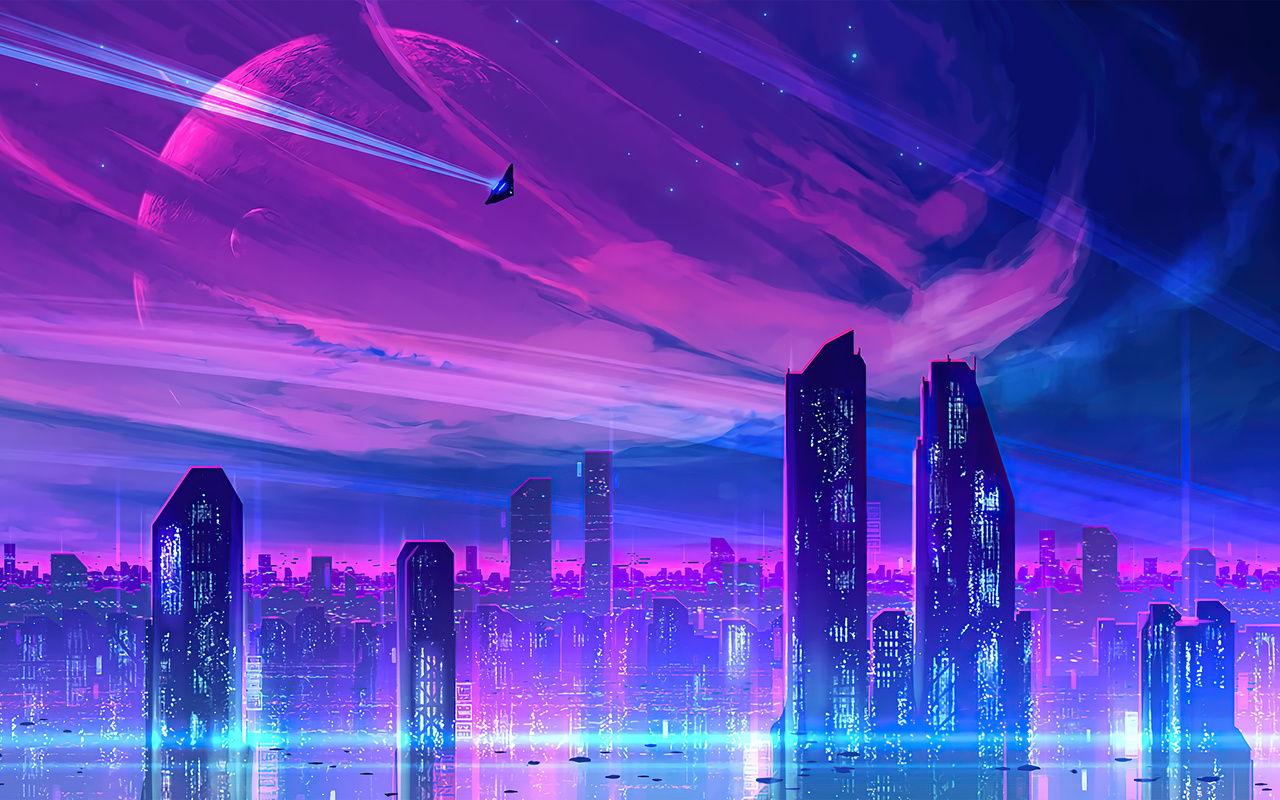 1280x800 A Neon City 720P ,HD 4k Wallpapers,Images,Backgrounds,Photos ...