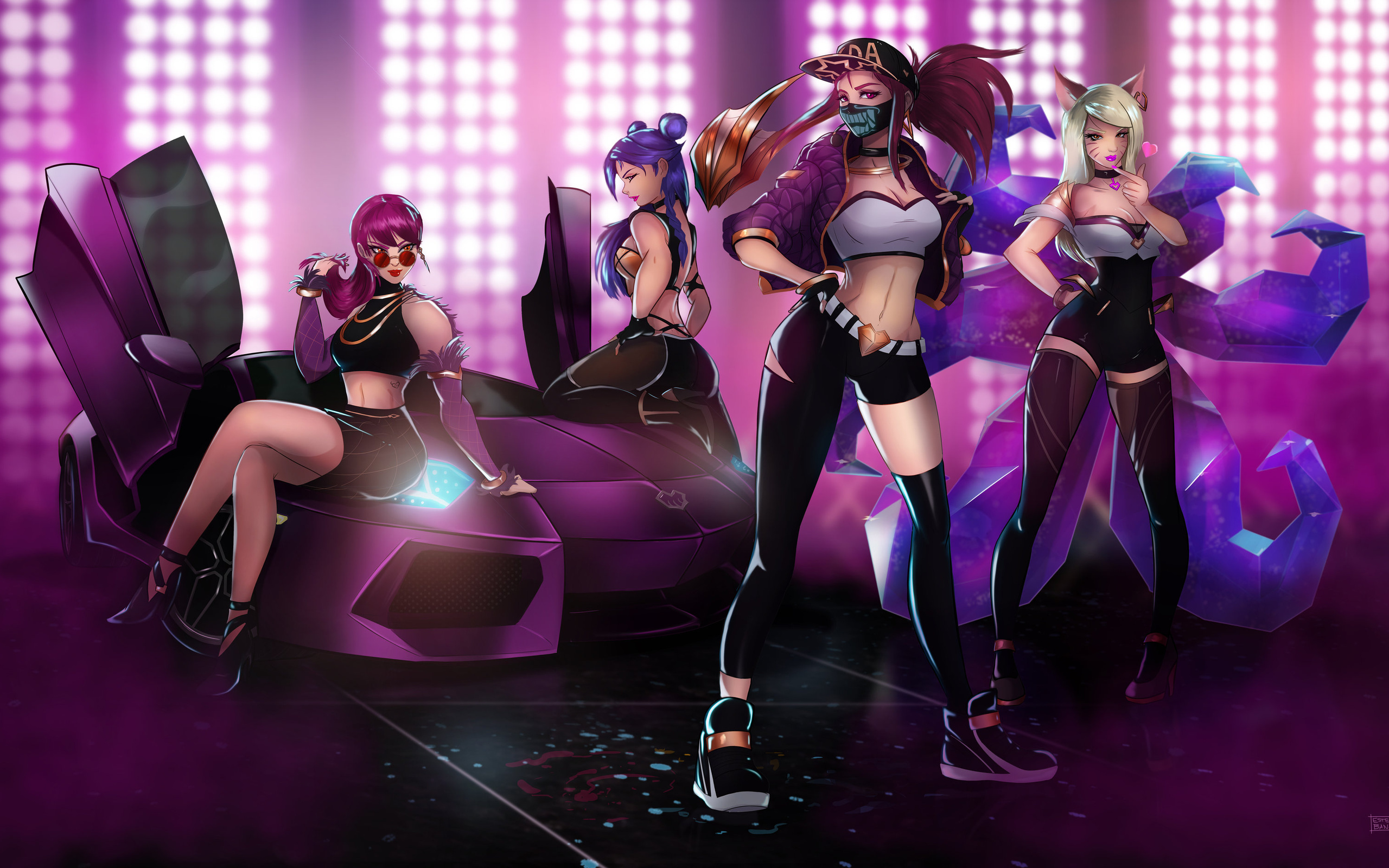 2560x1600 Ahri Akali Evelynn And Kaisa League Of Legends Girls