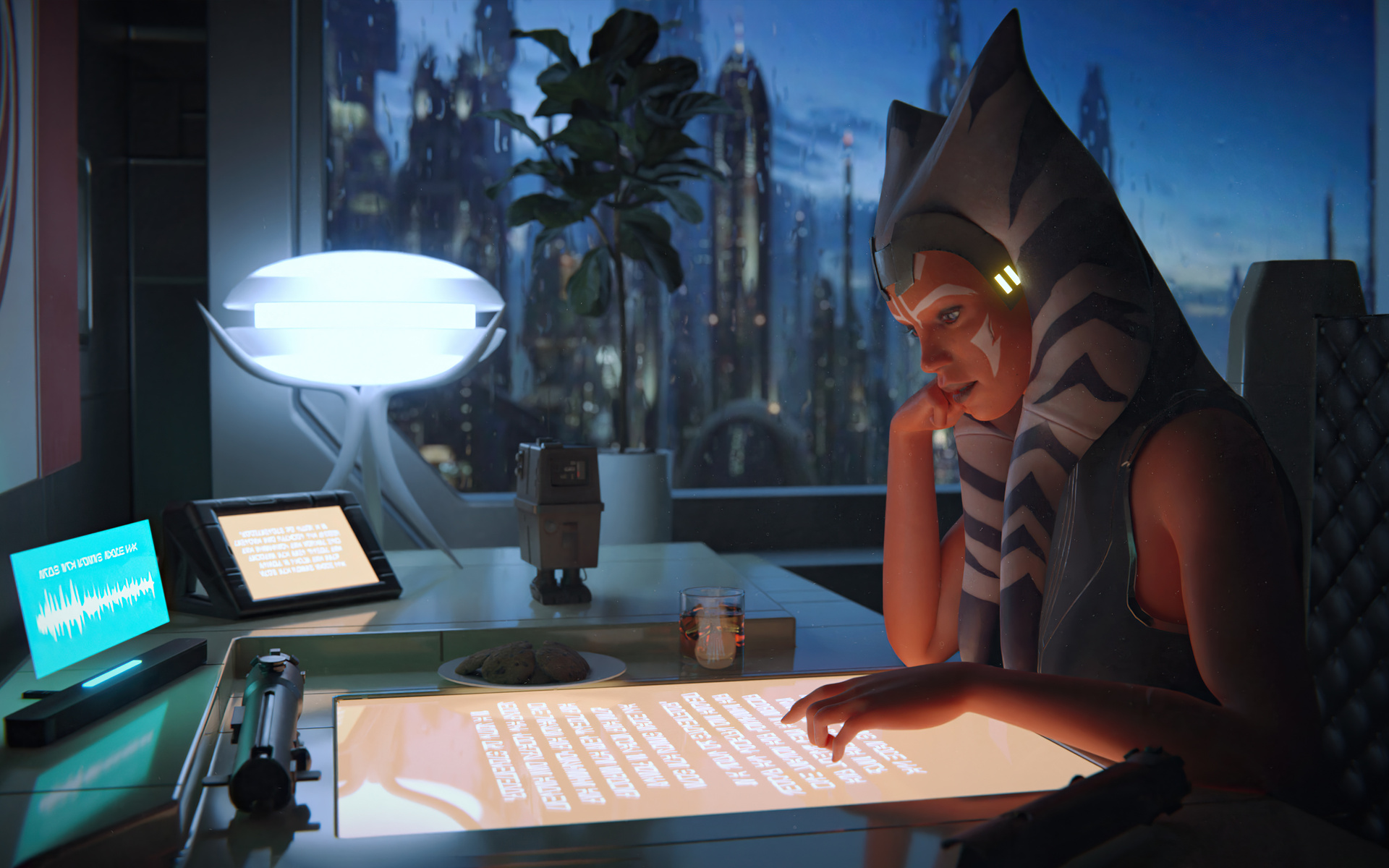 1920x1200 Ahsoka Tano Lofi 1080p Resolution Hd 4k Wallpapersimages