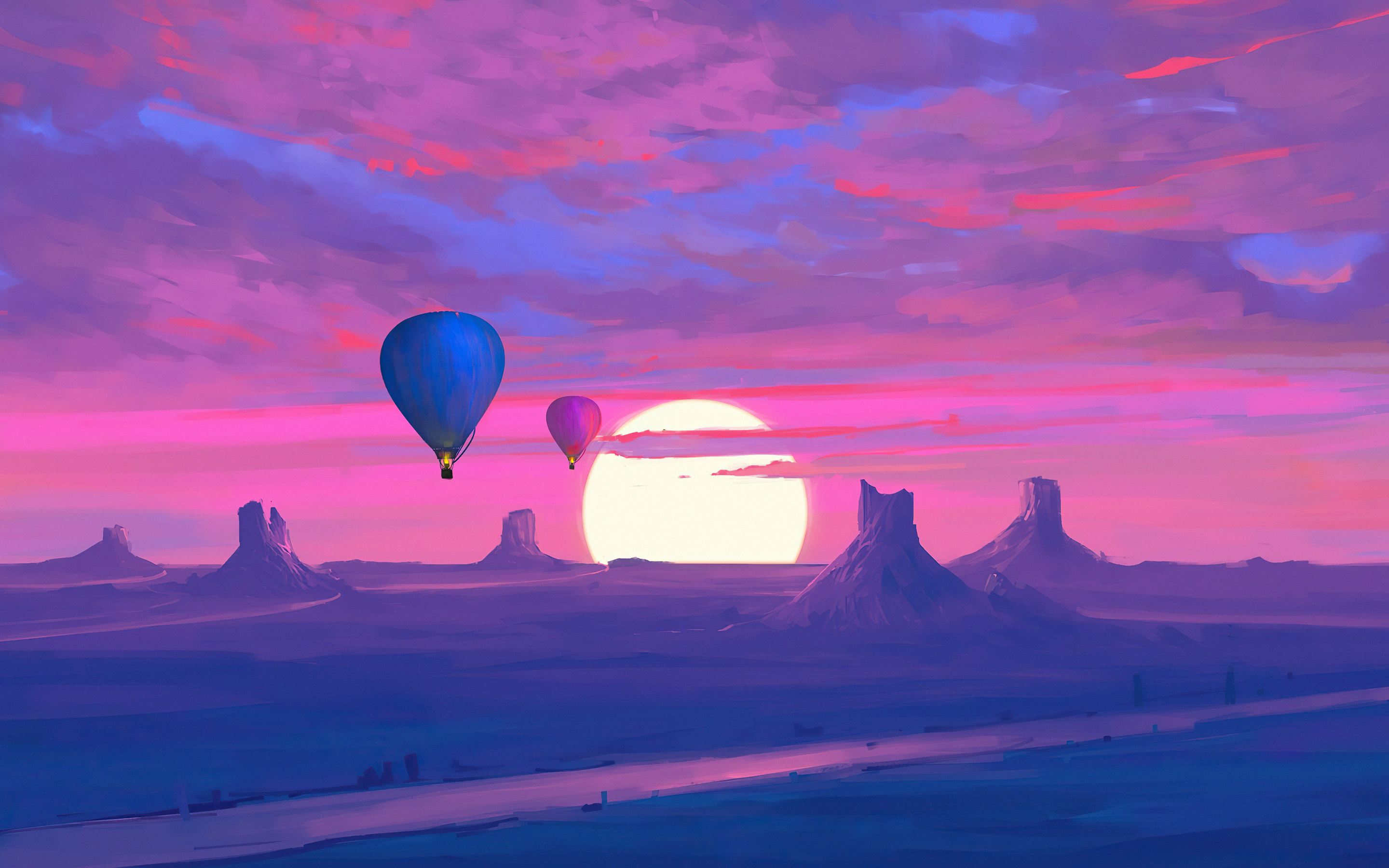 2880x1800 Air Balloons Minimal Morning 4k Macbook Pro Retina HD 4k  Wallpapers, Images, Backgrounds, Photos and Pictures