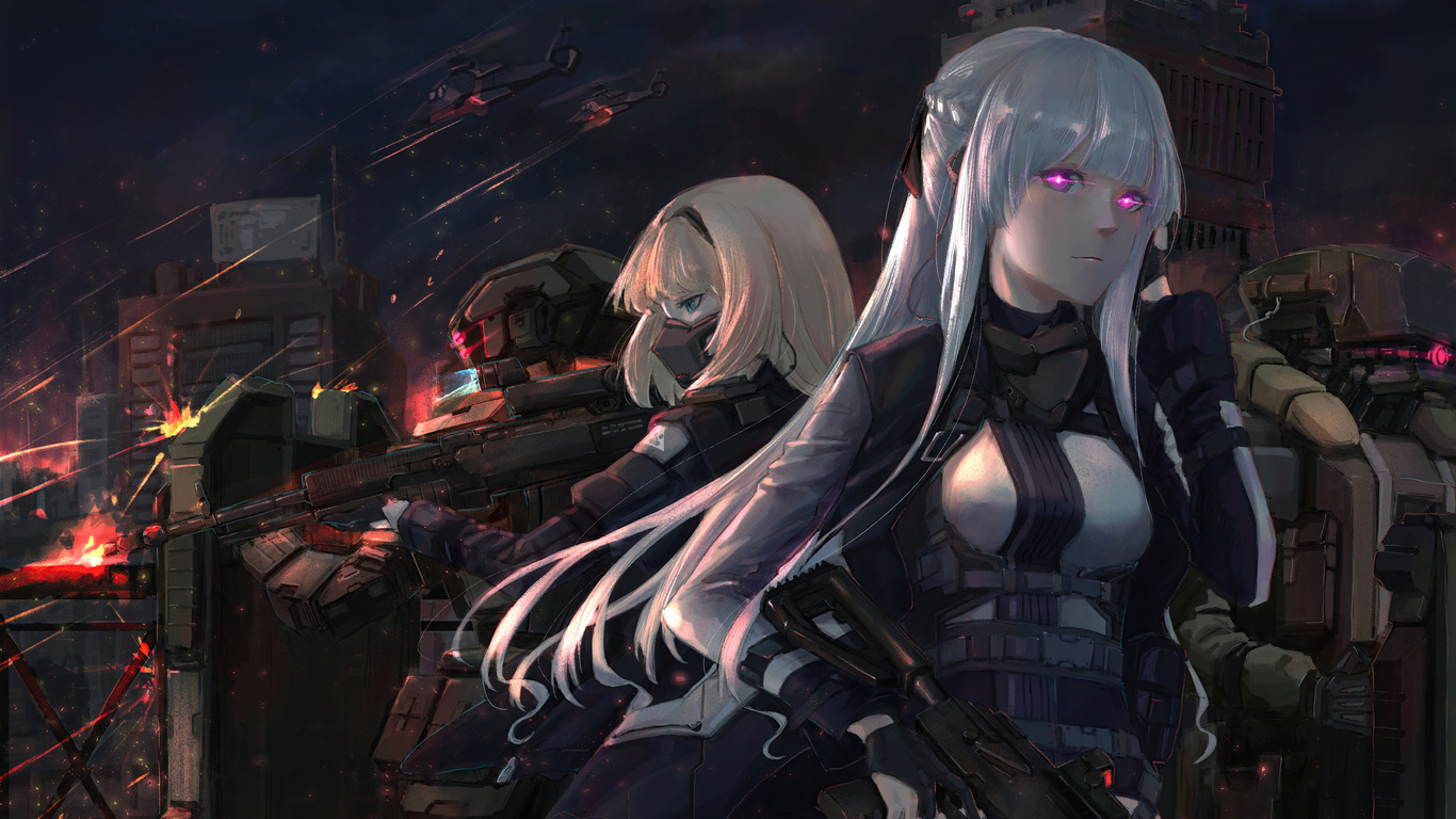 1366x768 AK 12 Girls Frontline 5k Laptop HD ,HD 4k Wallpapers,Images ...