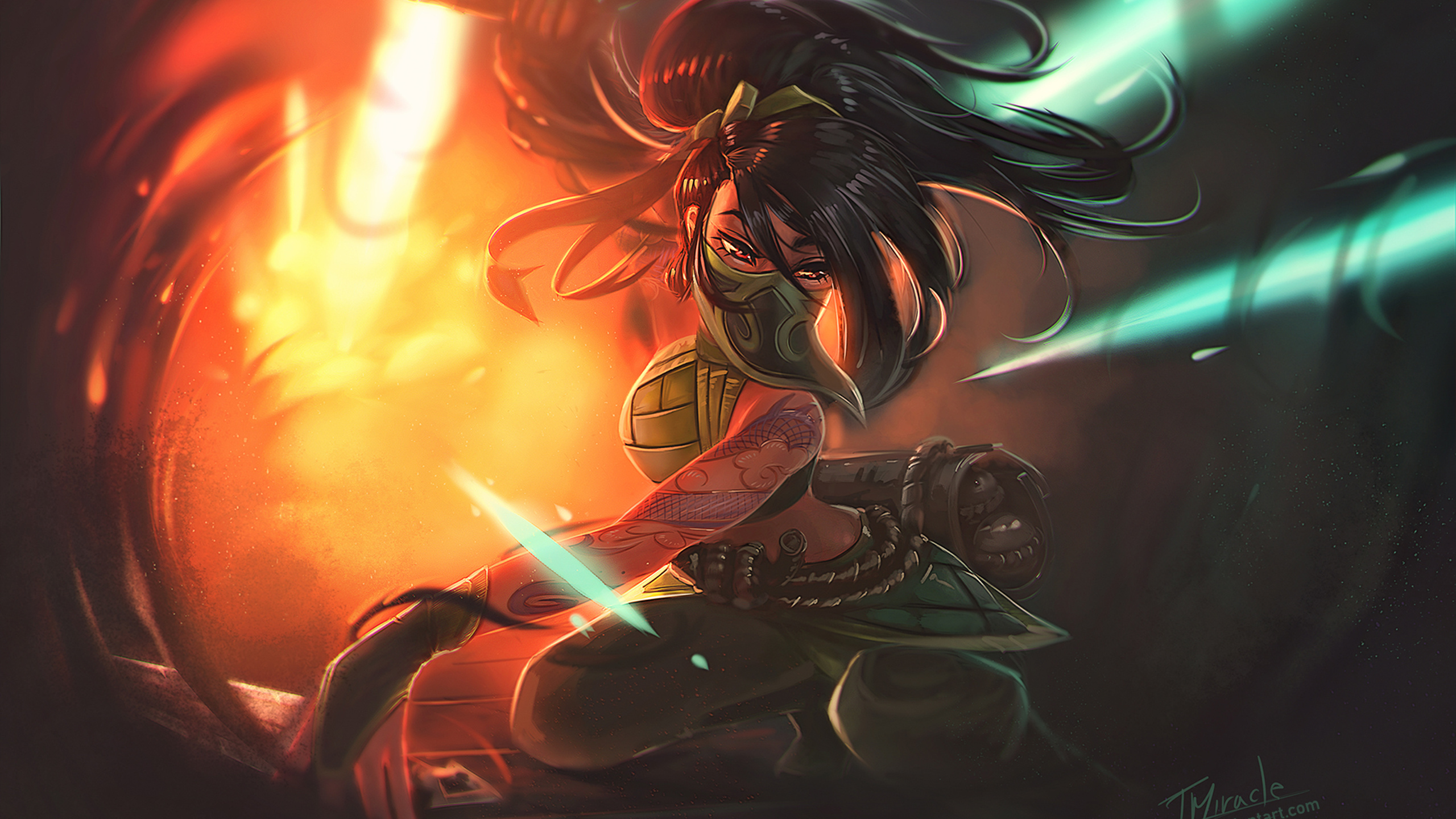 2560x1440 Akali League Of Legends Art 1440p Resolution Hd 4k Wallpapersimagesbackgrounds 2229