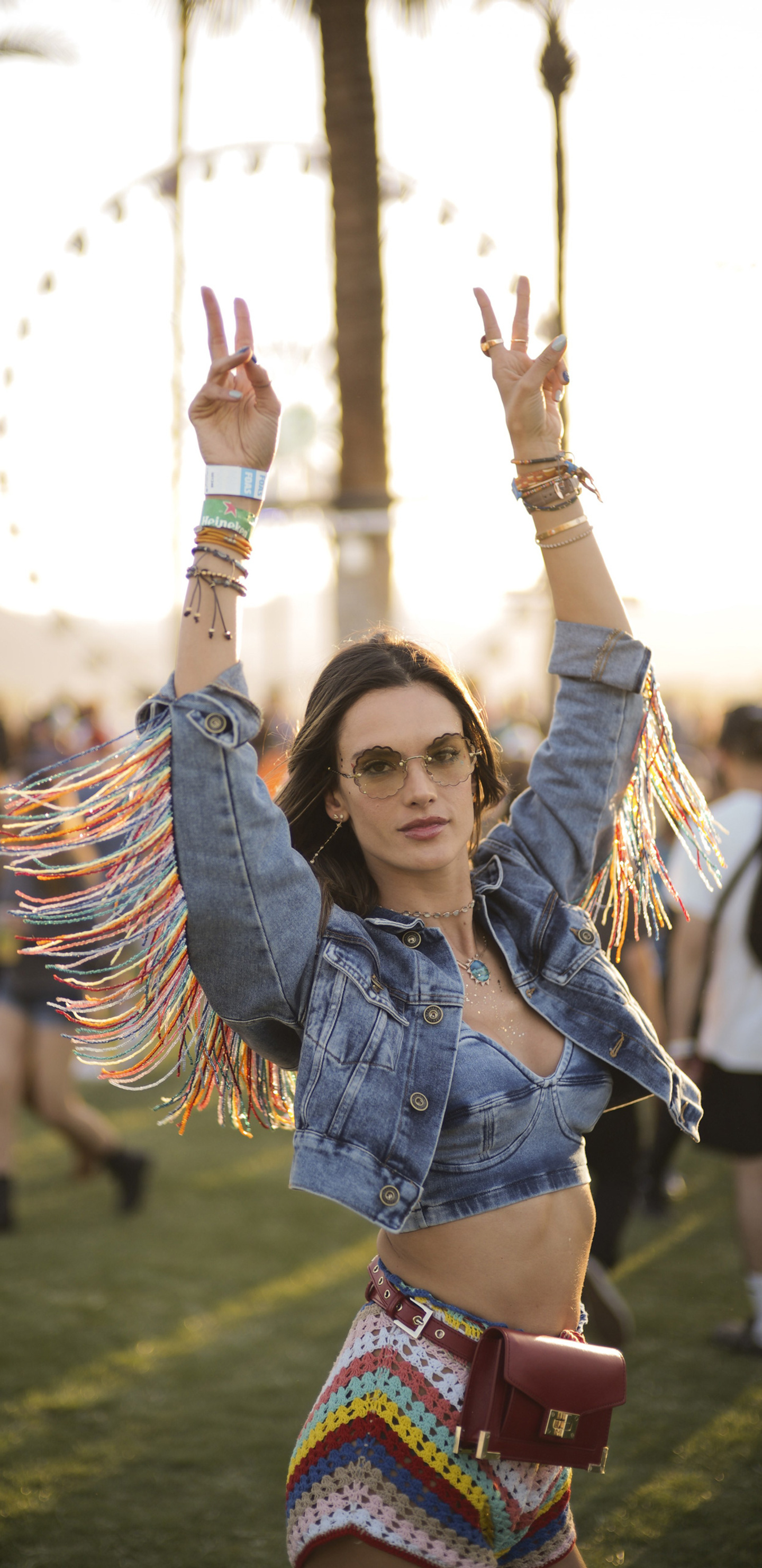 1440x2960 Alessandra Ambrosio At Coachella Samsung Galaxy Note 9,8, S9 ...