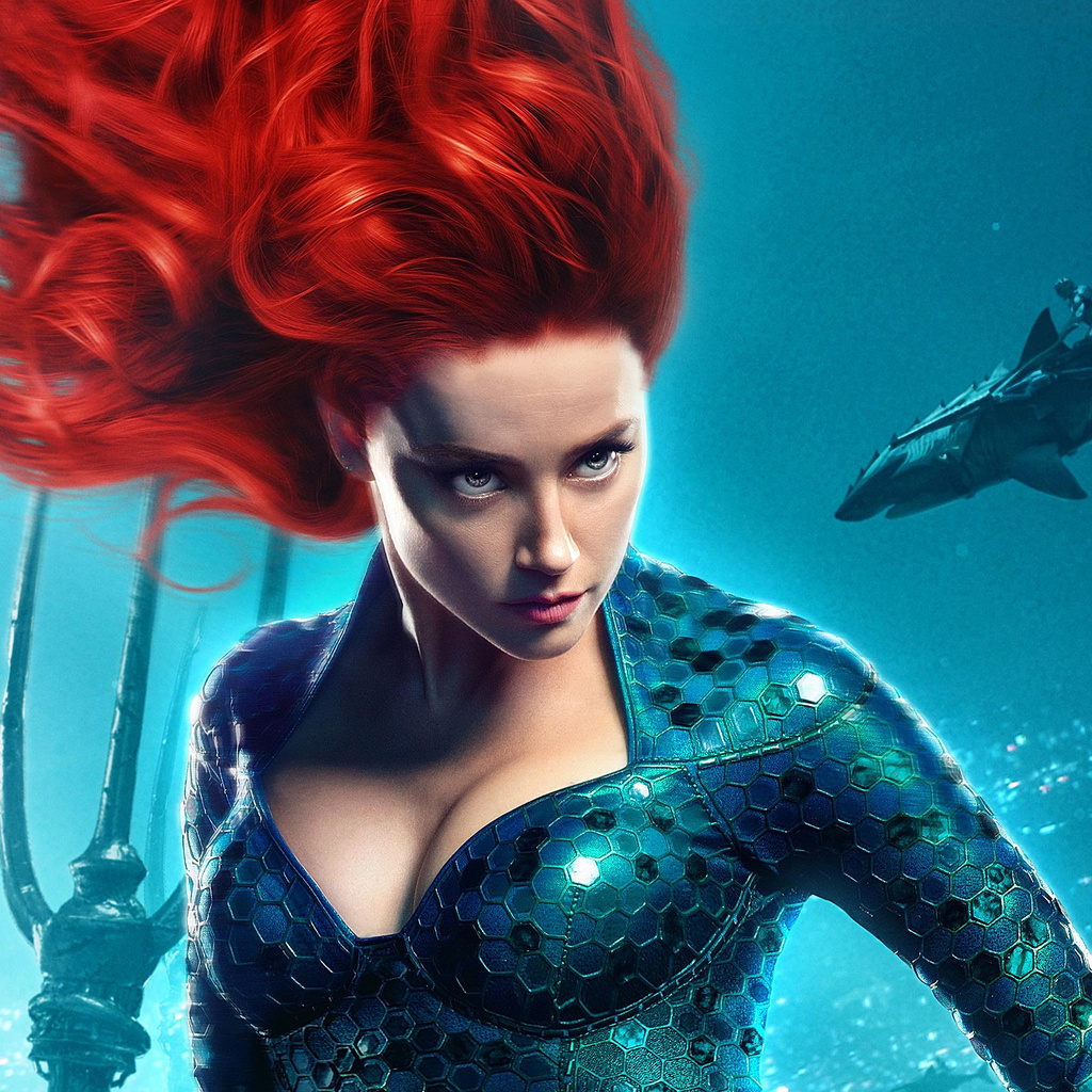 1024x1024 Amber Heard As Princess Mera In Aquaman Movie 1024x1024 ...