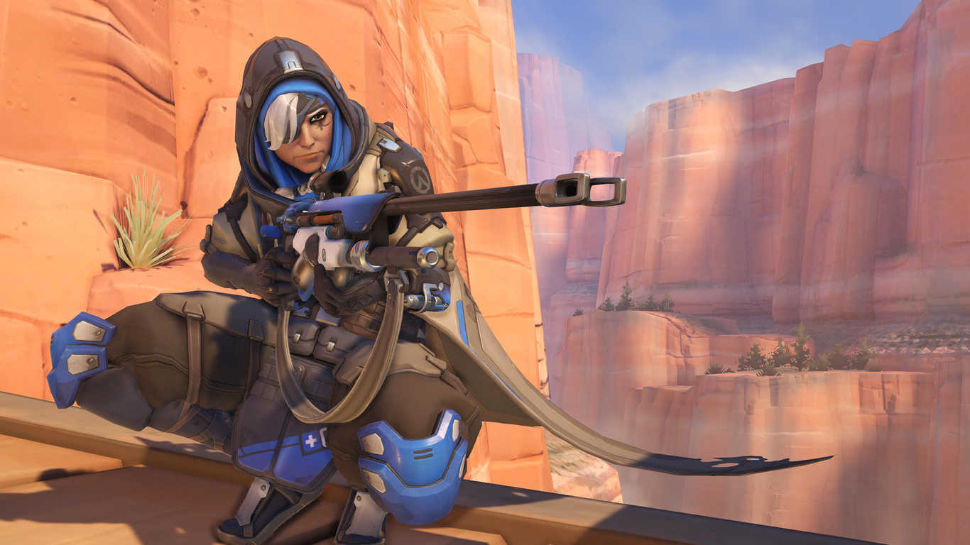 1366x768 Ana Overwatch Character 1366x768 Resolution Hd 4k Wallpapers Images Backgrounds Photos And Pictures