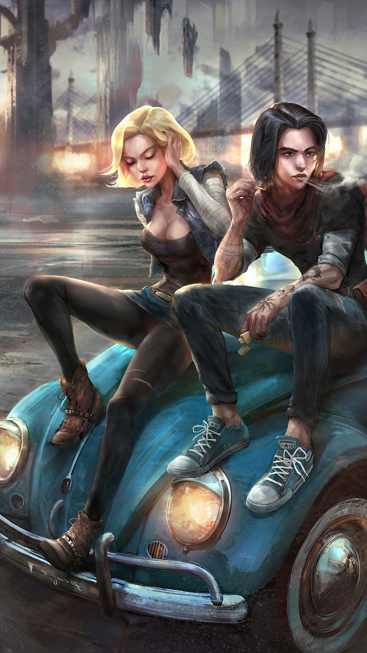 750x1334 Android 18 And Android 17