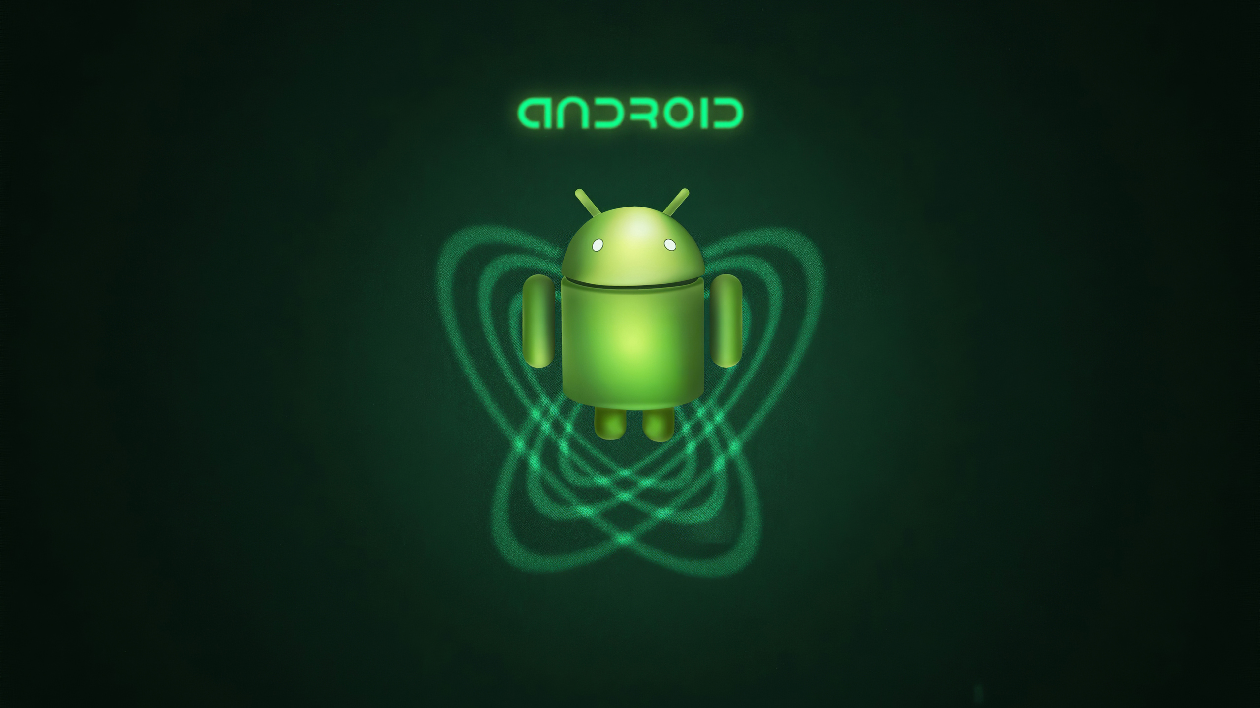2560x1440 Android Green Robot 4k 1440P ...