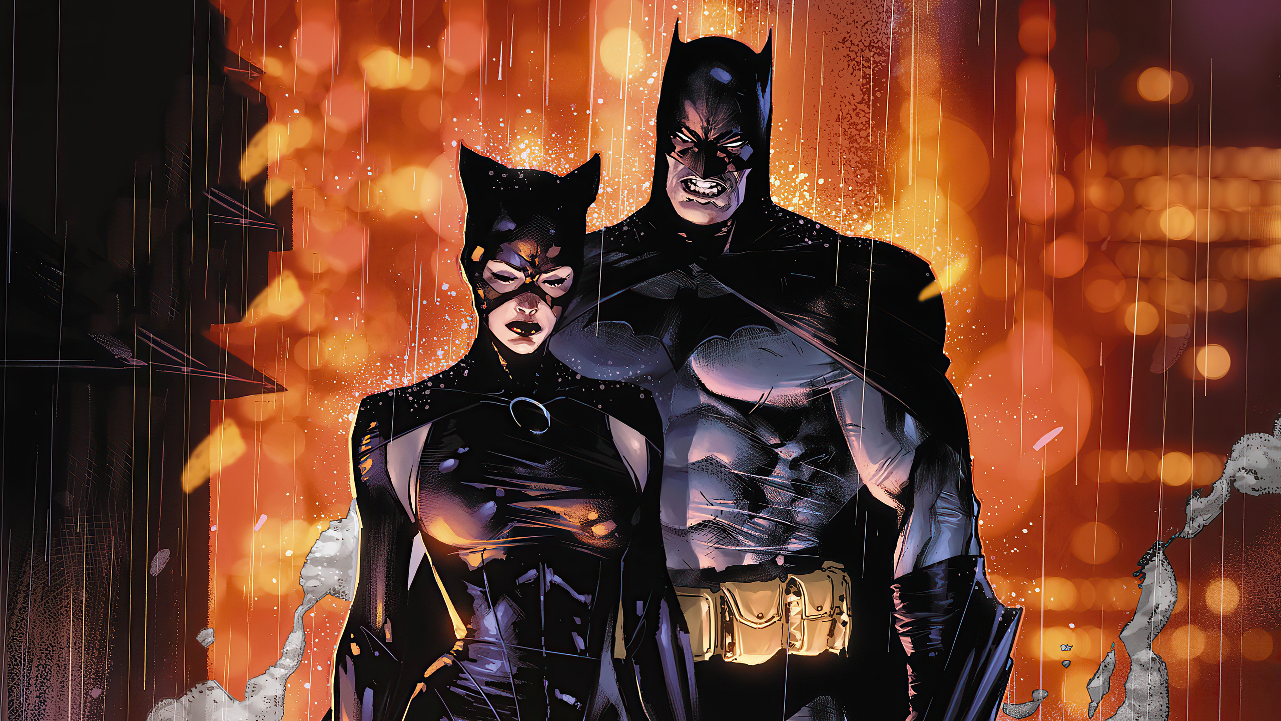 Angry Batman And Catwoman 4k In 2560x1440 Resolution. angry-batman-and-catw...