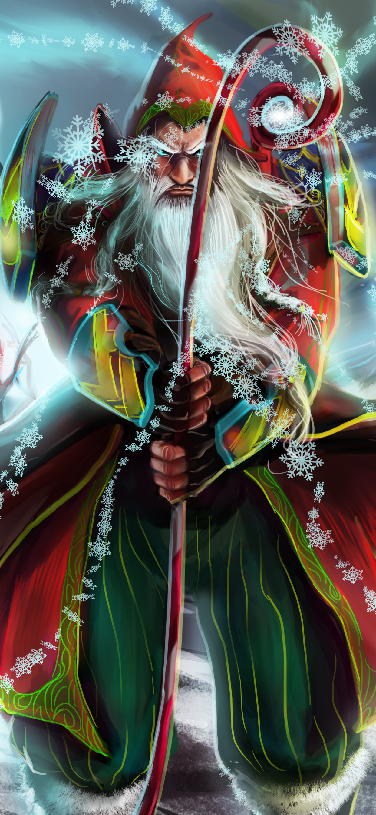 1242x2688 Angry Santa Claus Iphone XS MAX HD 4k Wallpapers, Images