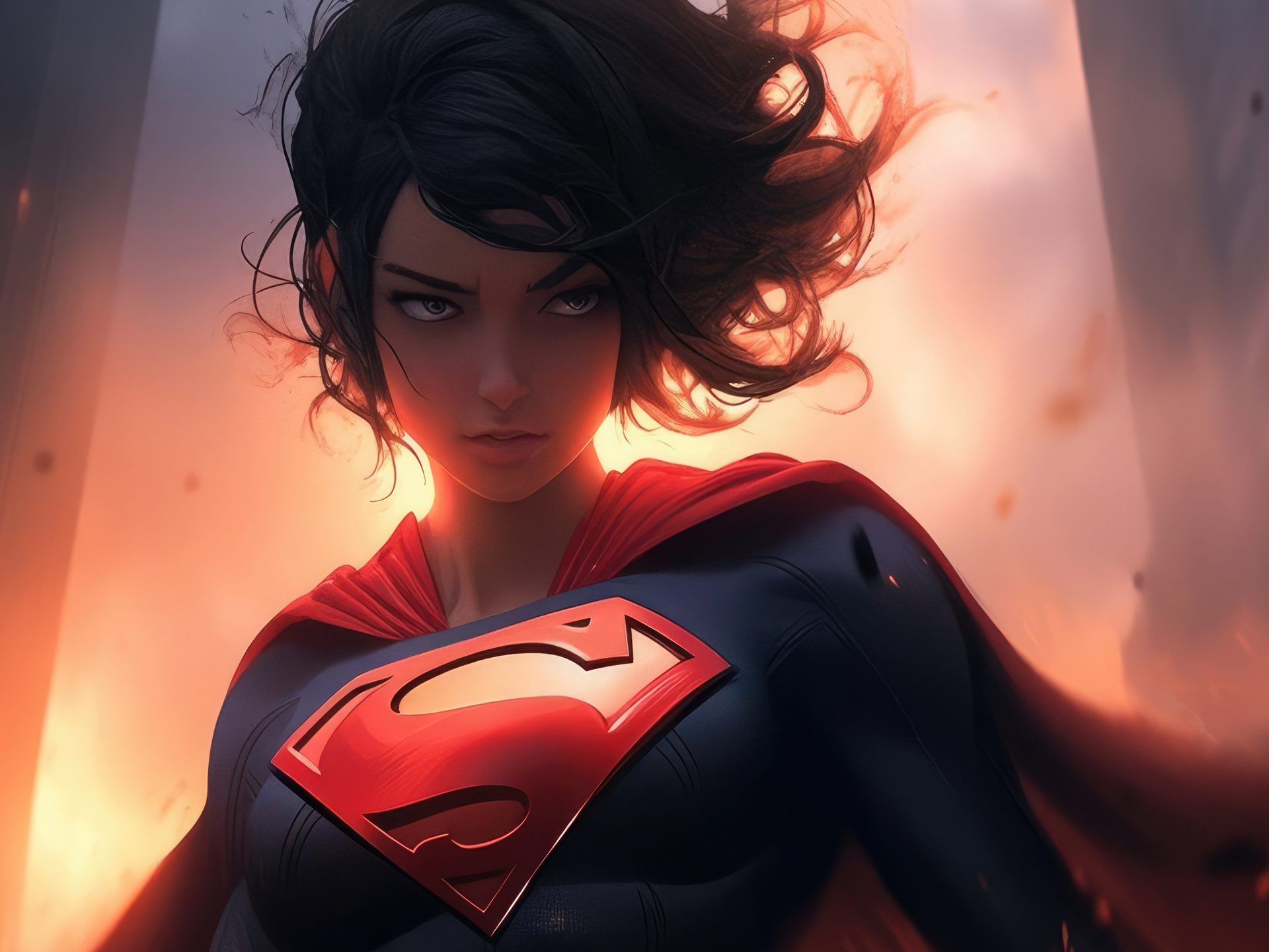 1920x1440 Angry Supergirl 1920x1440 Resolution HD 4k Wallpapers, Images