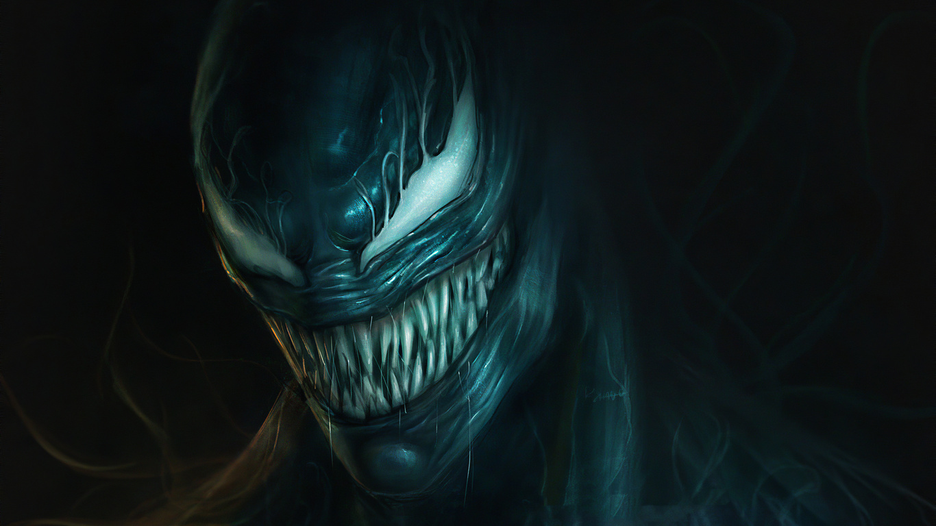 1366x768 Angry Venom 4k Laptop Hd ,hd 4k Wallpapers,images,backgrounds 