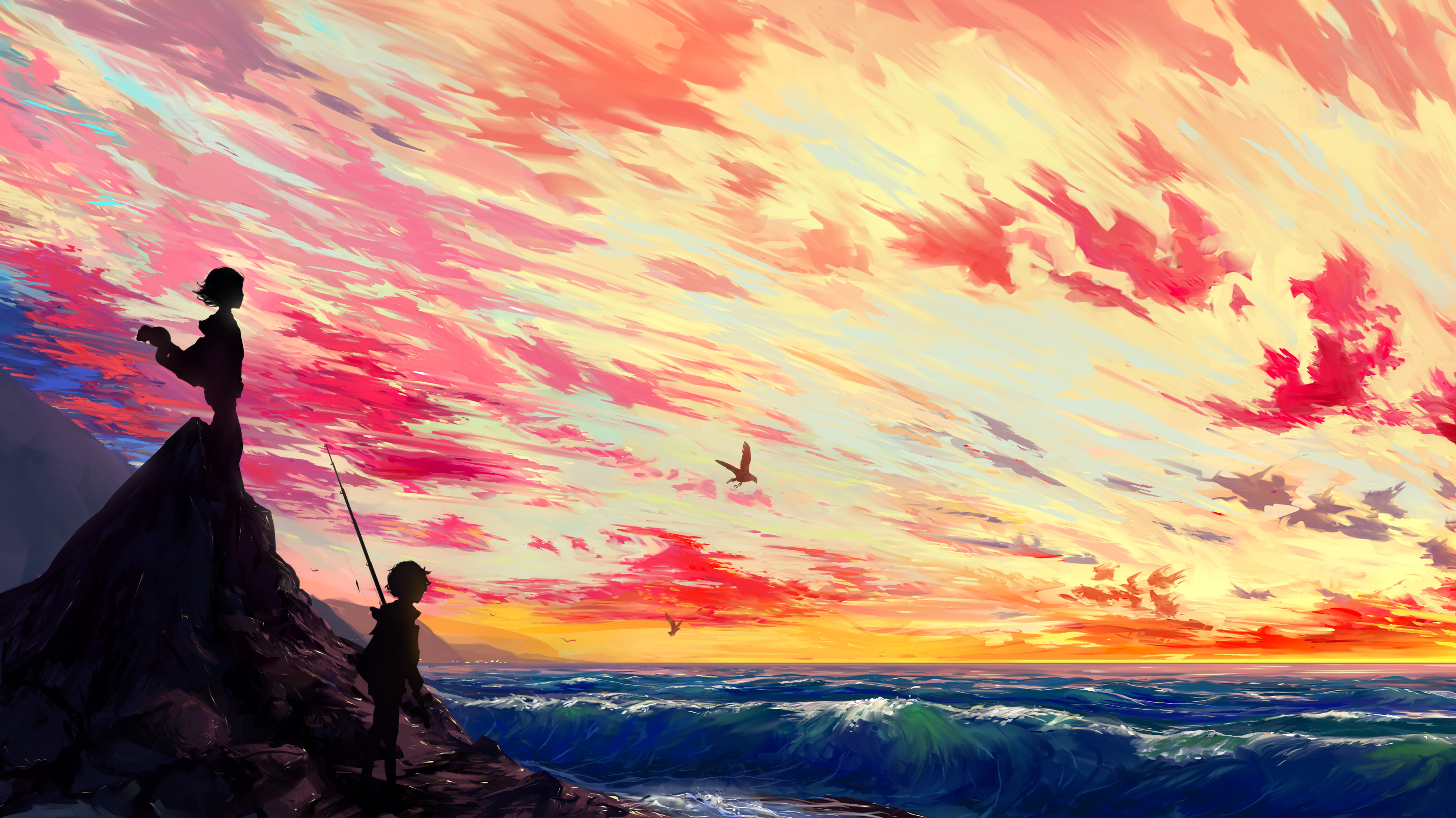 5120x2880 Anime Art 5k 5k Hd 4k Wallpapers Images Backgrounds