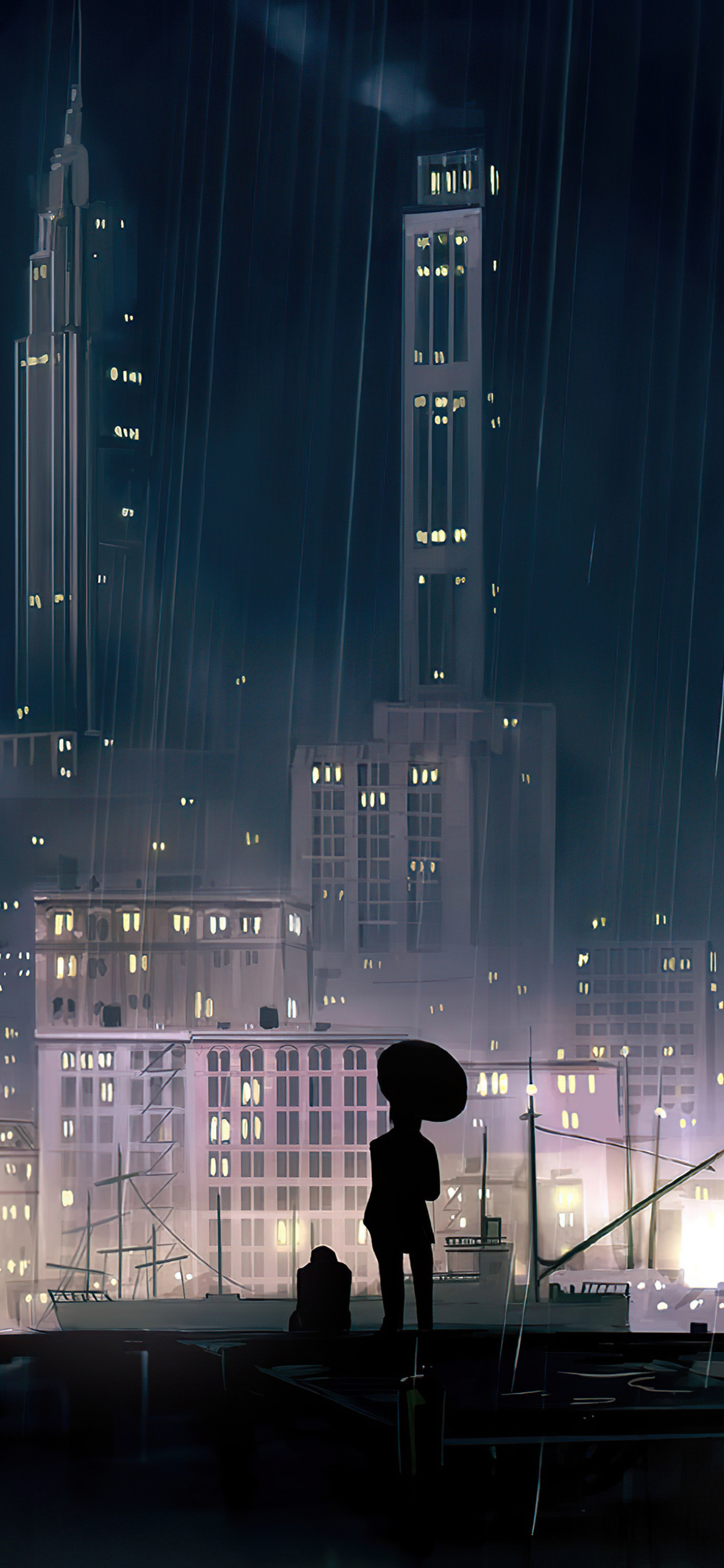 1242x2688 Anime Background City Night 4k Iphone XS MAX HD 4k Wallpapers,  Images, Backgrounds, Photos and Pictures
