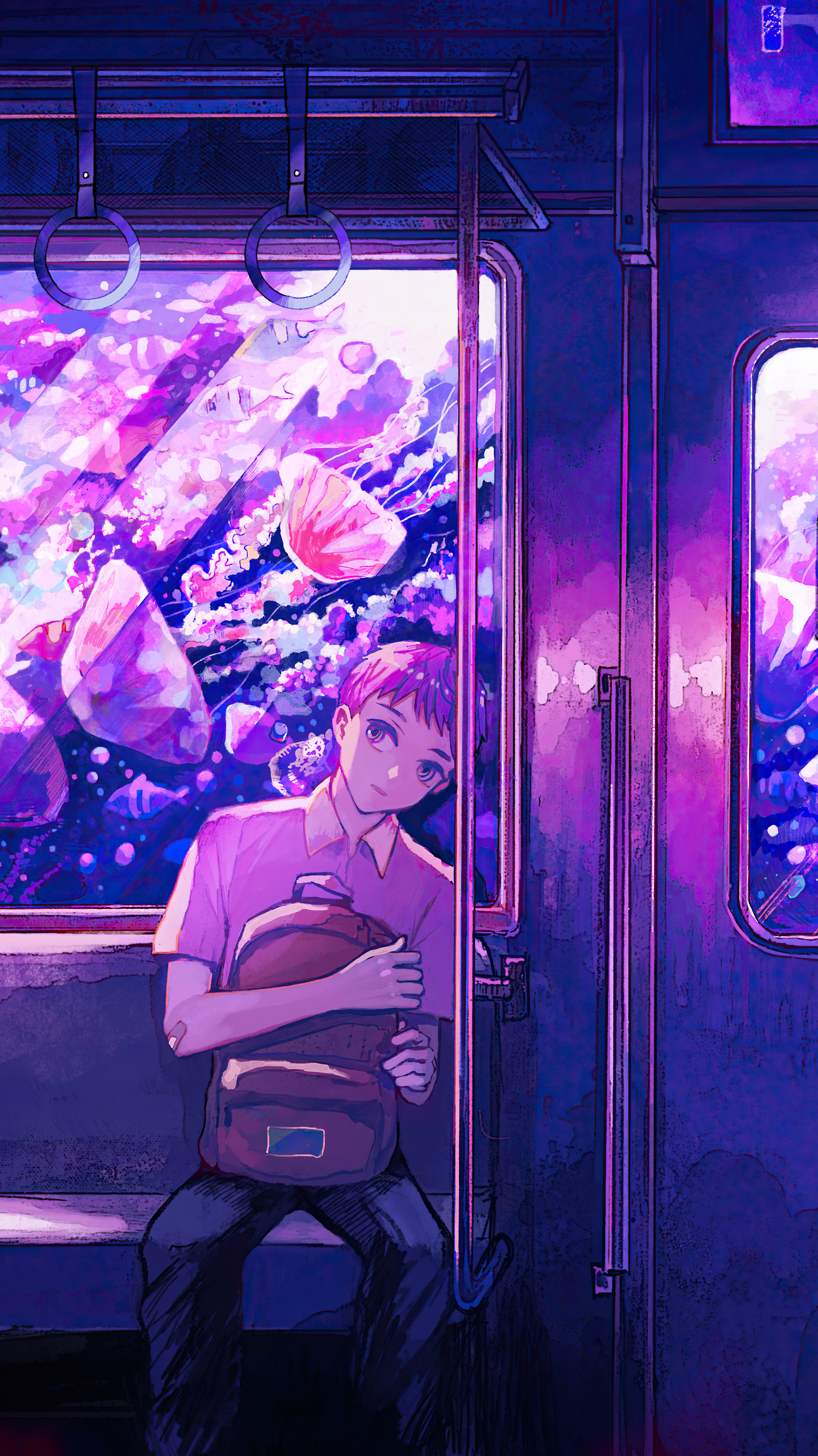 1440x2560 Anime Boy Sitting In Train Leaning Samsung Galaxy S6,S7 ,Google  Pixel XL ,Nexus 6,6P ,LG G5 HD 4k Wallpapers, Images, Backgrounds, Photos  and Pictures