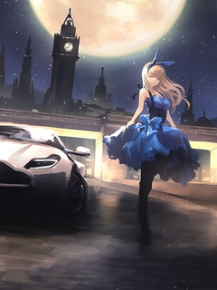 240x320 Anime Car And Blonde Girl Gangster Nokia 230, Nokia 215, Samsung  Xcover 550, LG G350 Android HD 4k Wallpapers, Images, Backgrounds, Photos  and Pictures